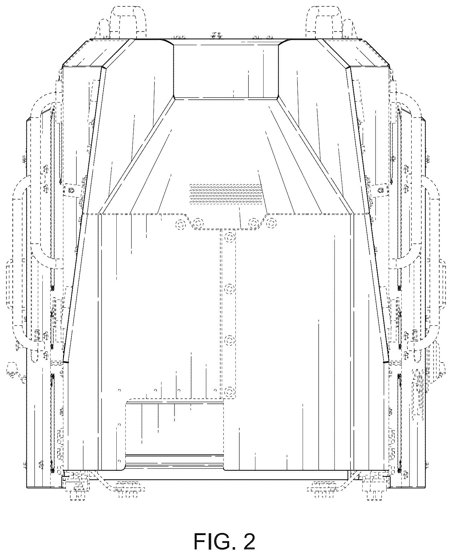 Patent USD1125287 Figure 2 – Cowl and grill assembly