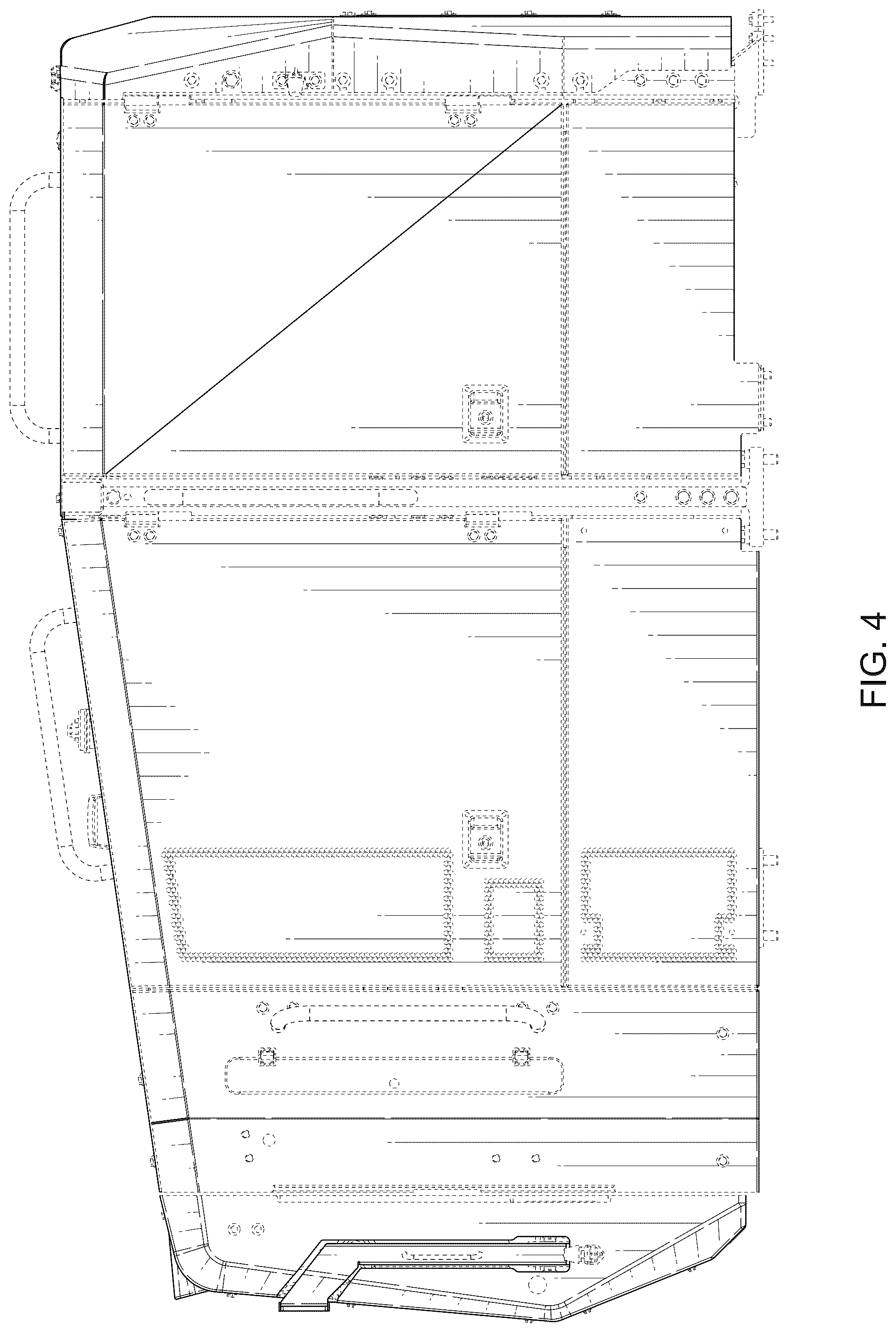 Patent USD1125287 Figure 4 – Cowl and grill assembly
