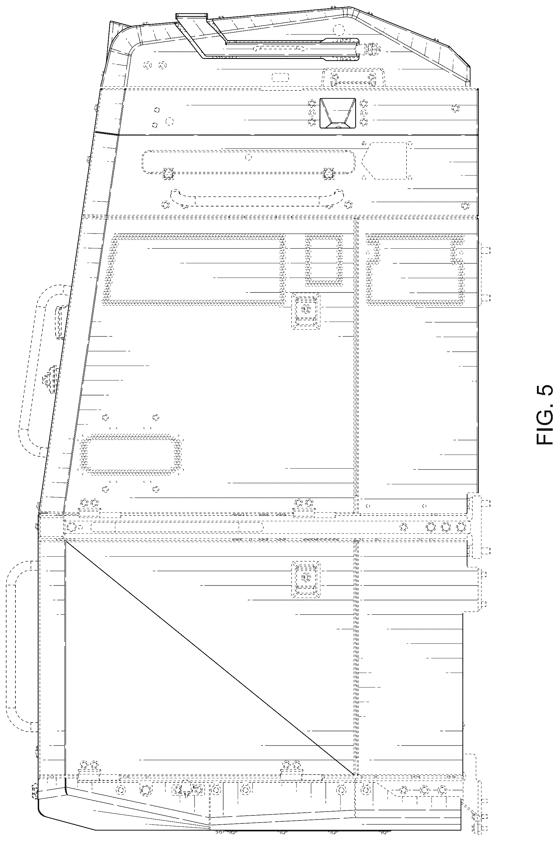 Patent USD1125287 Figure 5 – Cowl and grill assembly