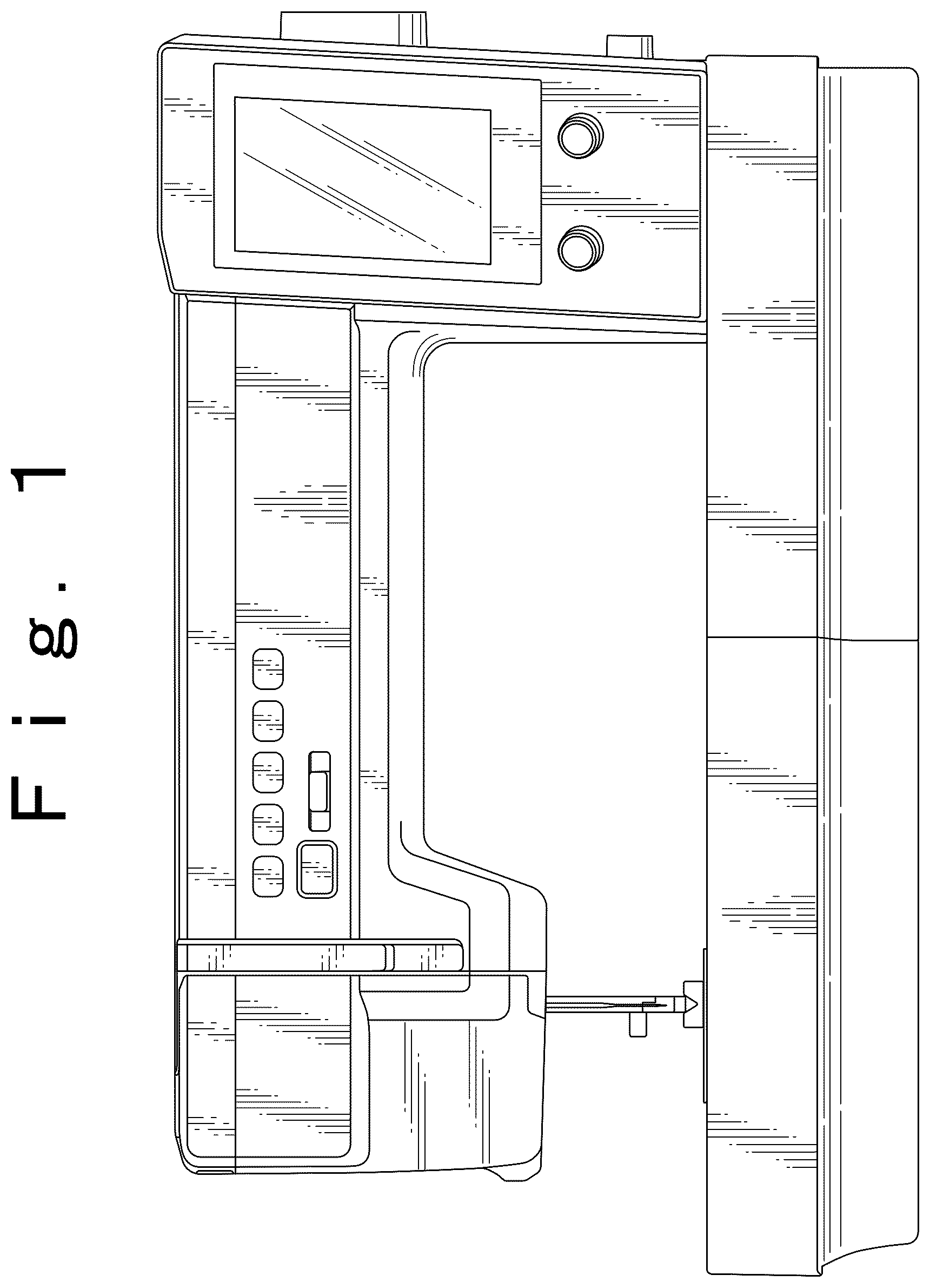 Patent USD1125288 Figure 1 – Sewing machine