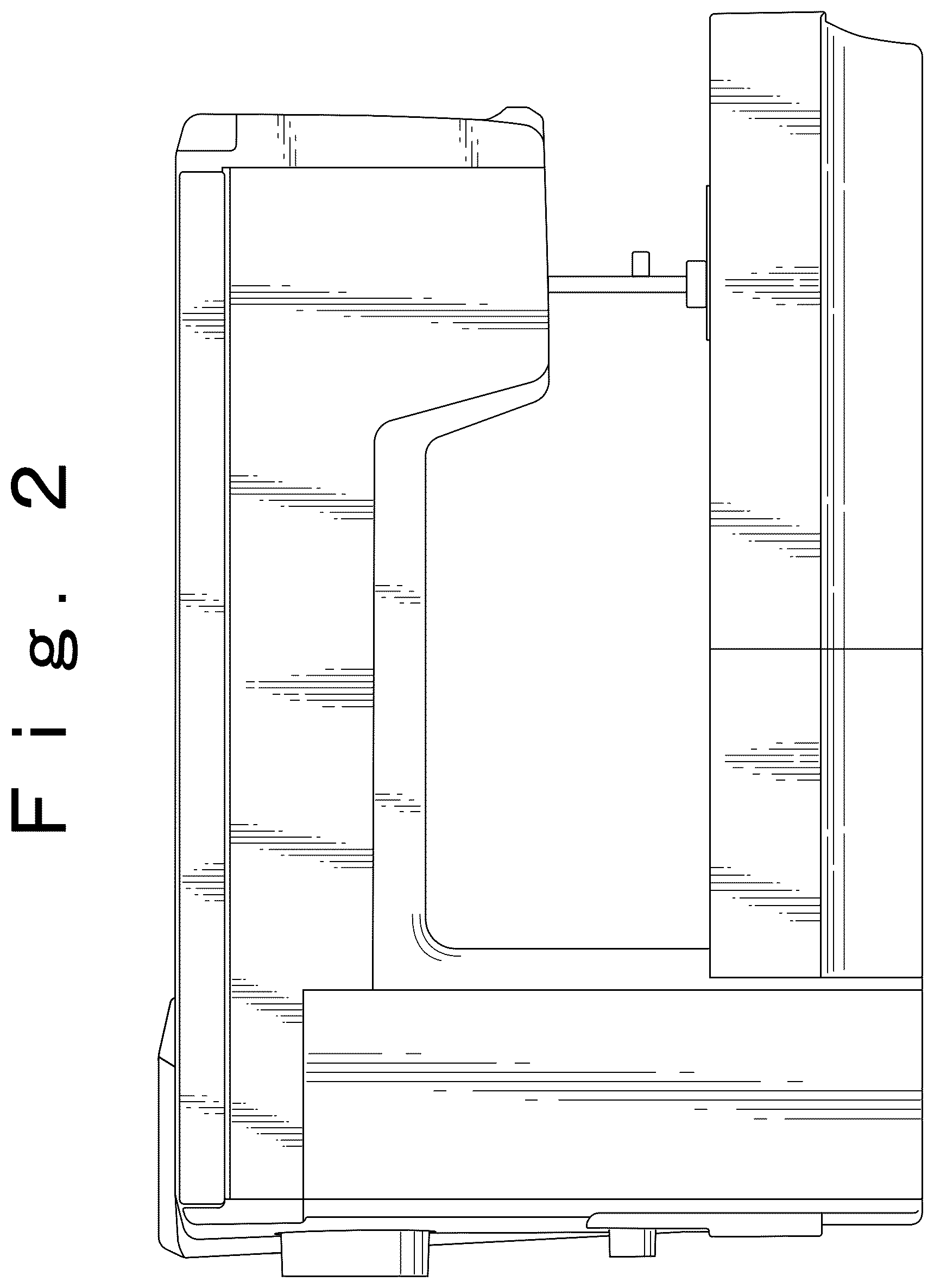 Patent USD1125288 Figure 2 – Sewing machine