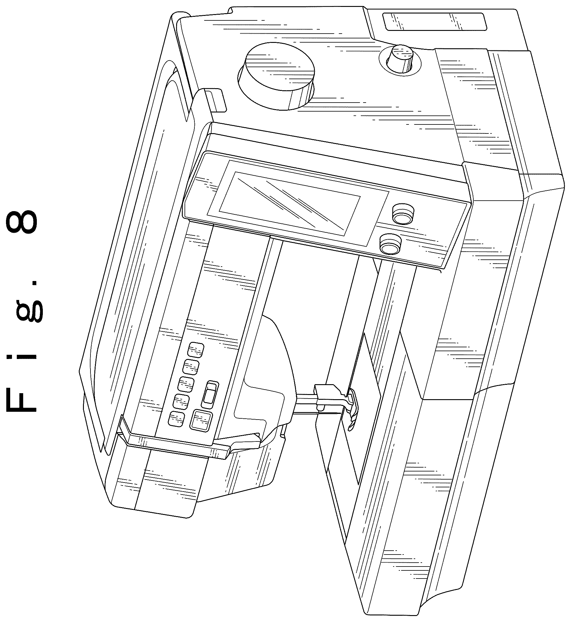 Patent USD1125288 Figure 8 – Sewing machine