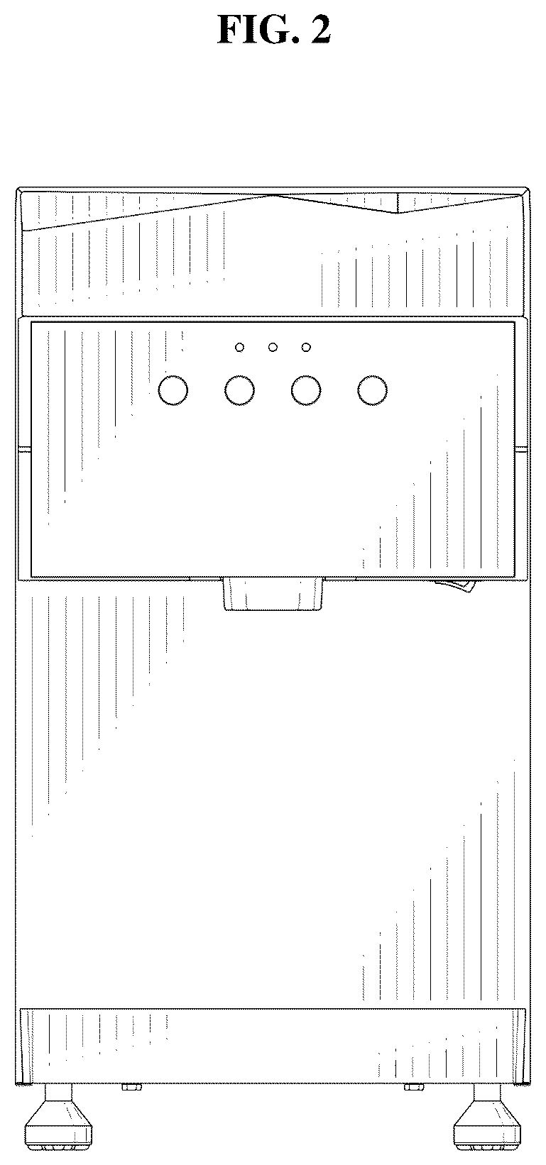 Patent USD1125289 Figure 2 – Ice maker
