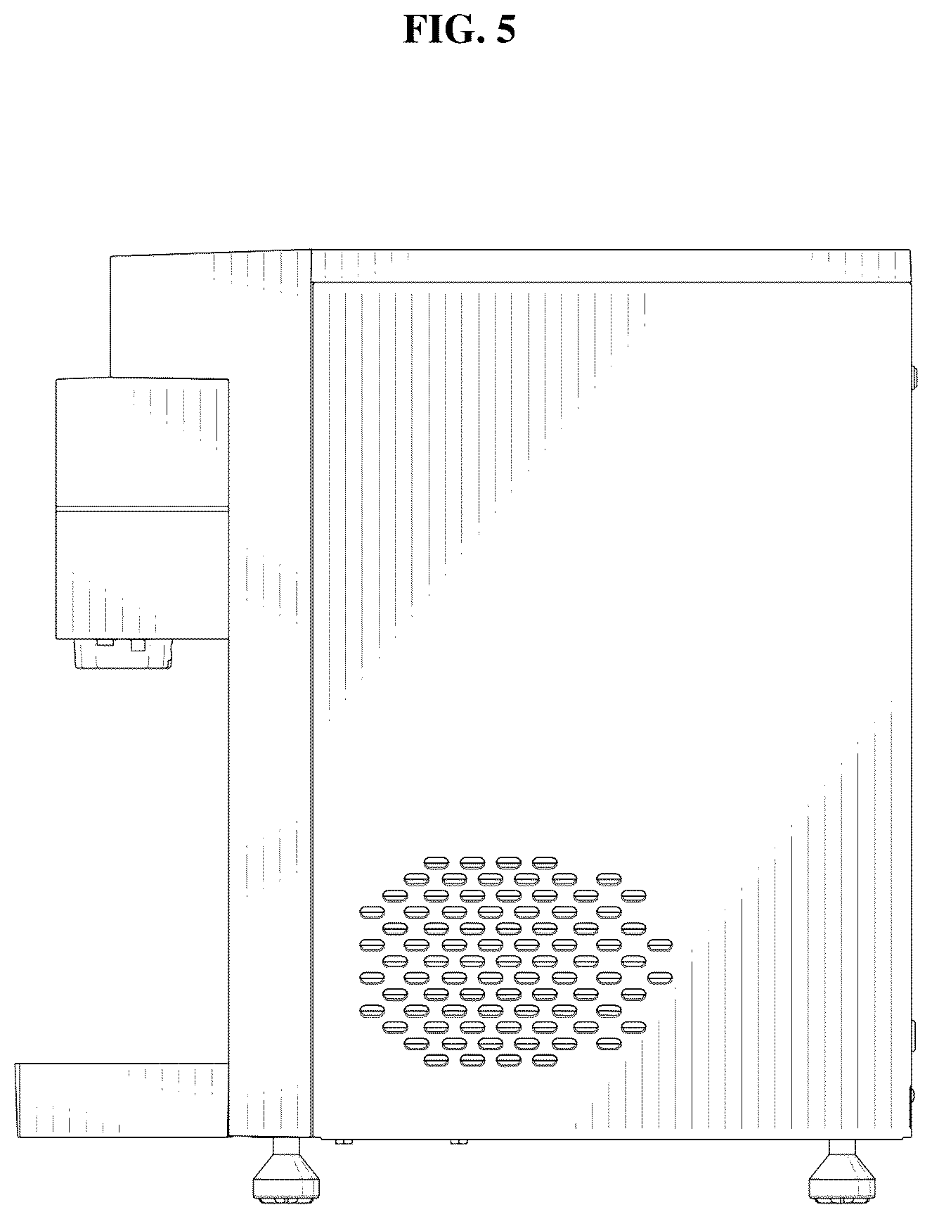 Patent USD1125289 Figure 5 – Ice maker