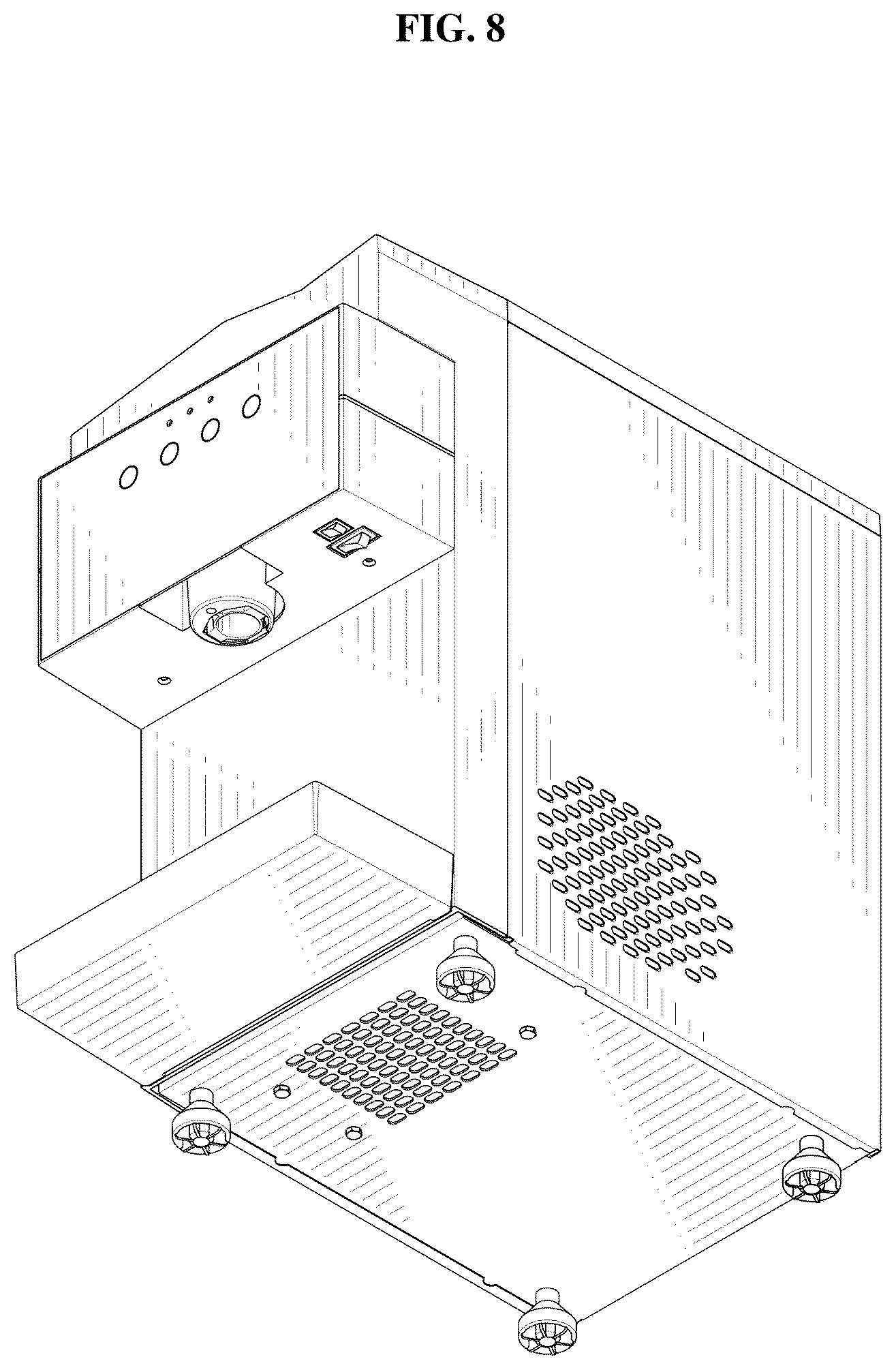 Patent USD1125289 Figure 8 – Ice maker