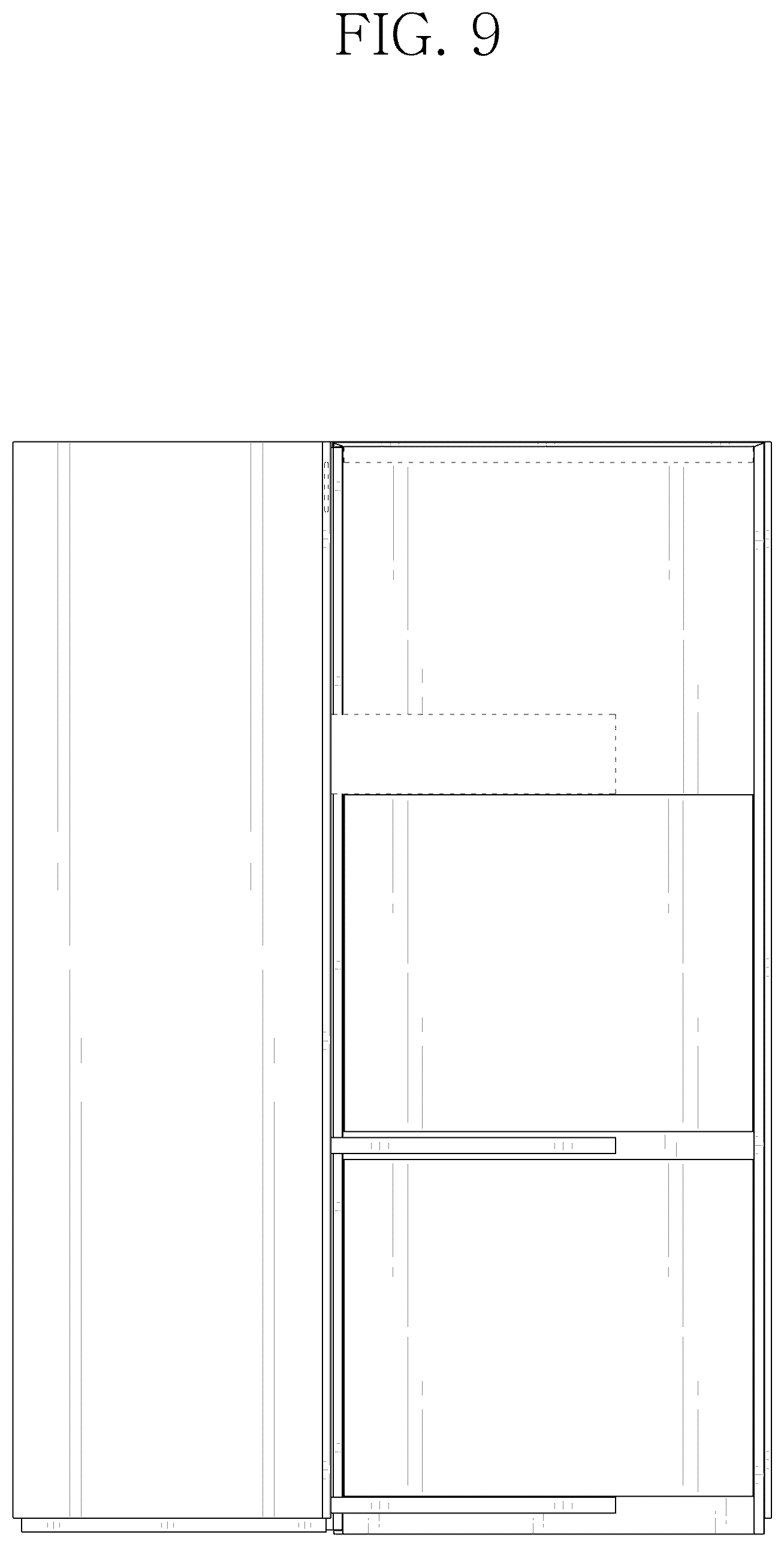 Patent USD1125290 Figure 9 – Refrigerator