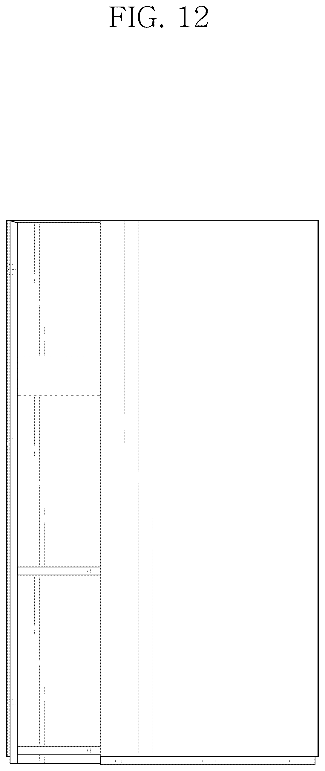 Patent USD1125290 Figure 12 – Refrigerator