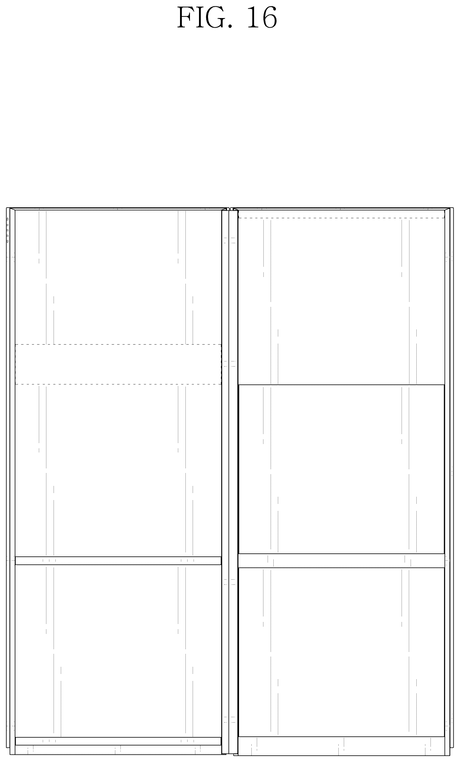 Patent USD1125290 Figure 16 – Refrigerator