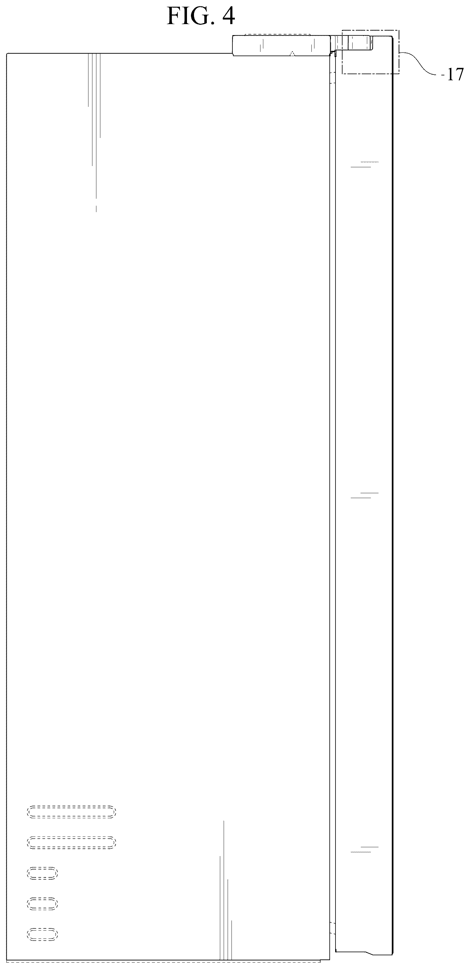 Patent USD1125291 Figure 4 – Refrigerator