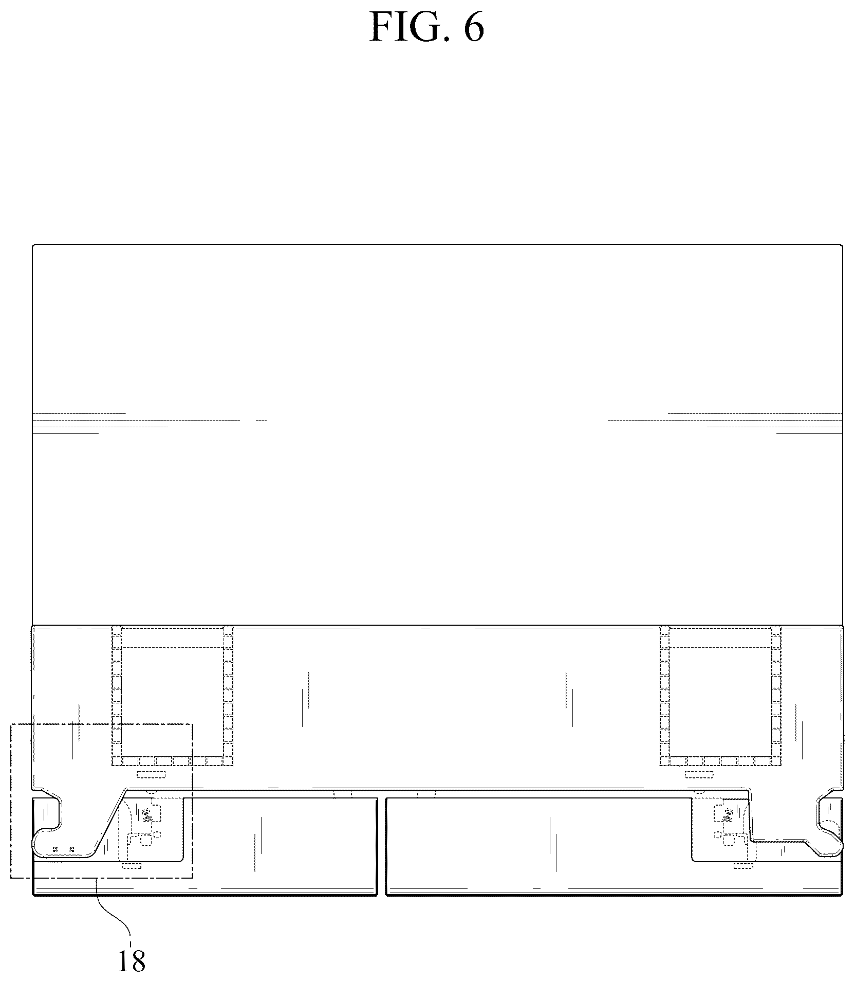 Patent USD1125291 Figure 6 – Refrigerator