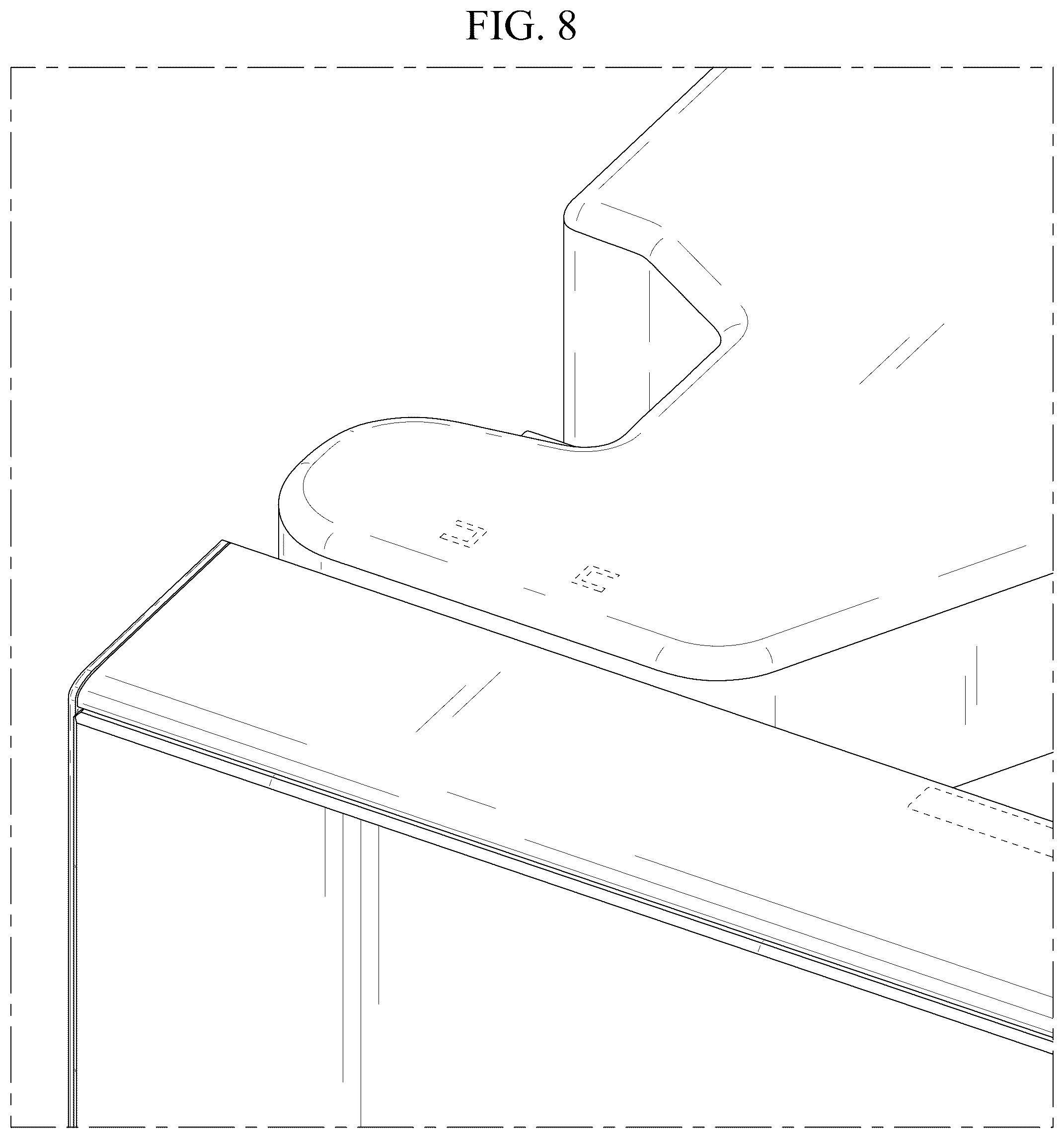 Patent USD1125291 Figure 8 – Refrigerator