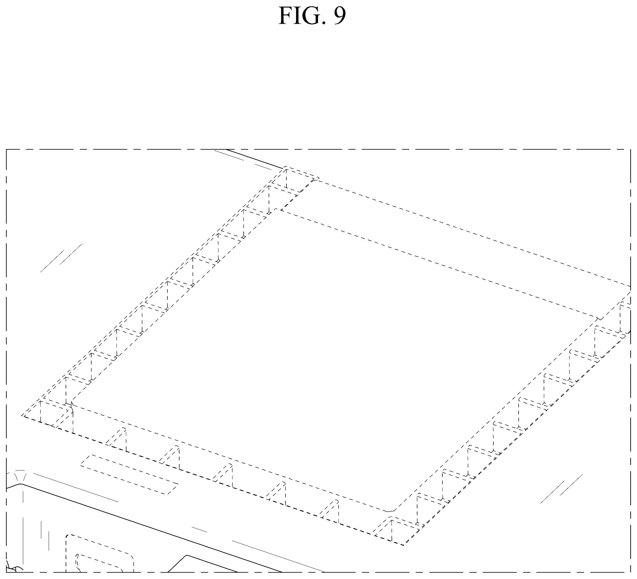 Patent USD1125291 Figure 9 – Refrigerator