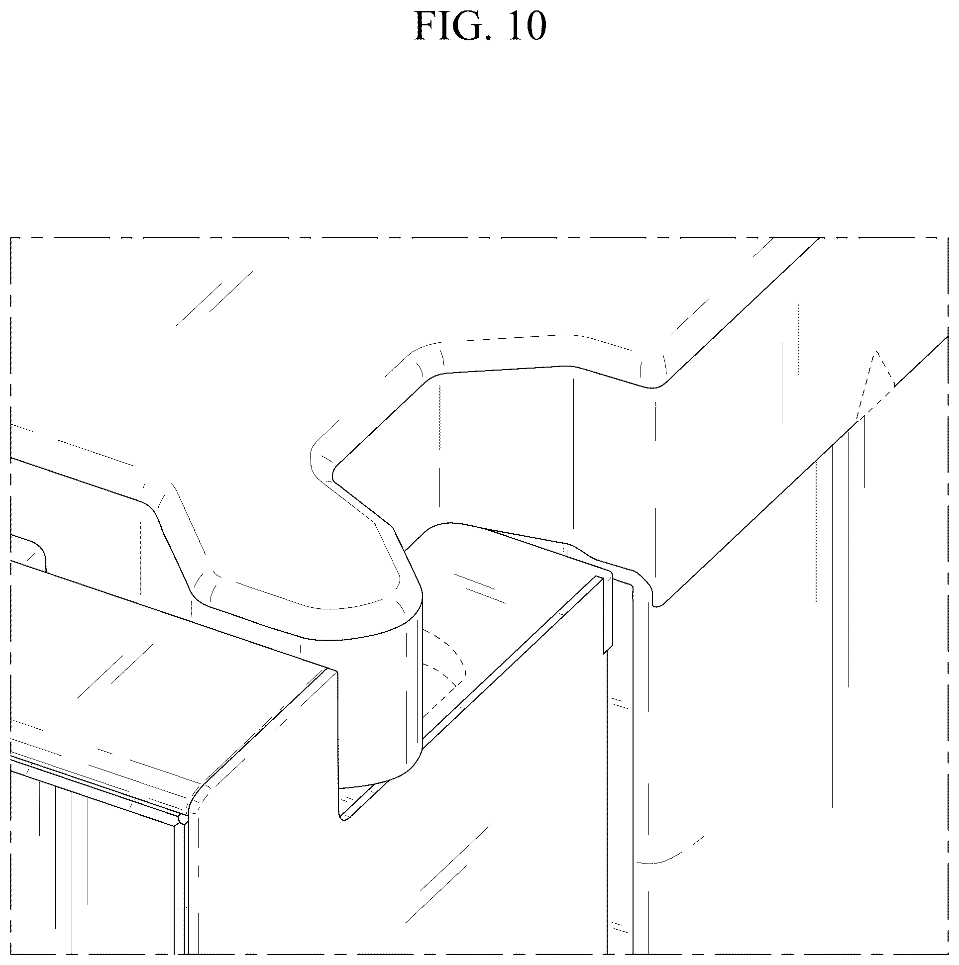 Patent USD1125291 Figure 10 – Refrigerator