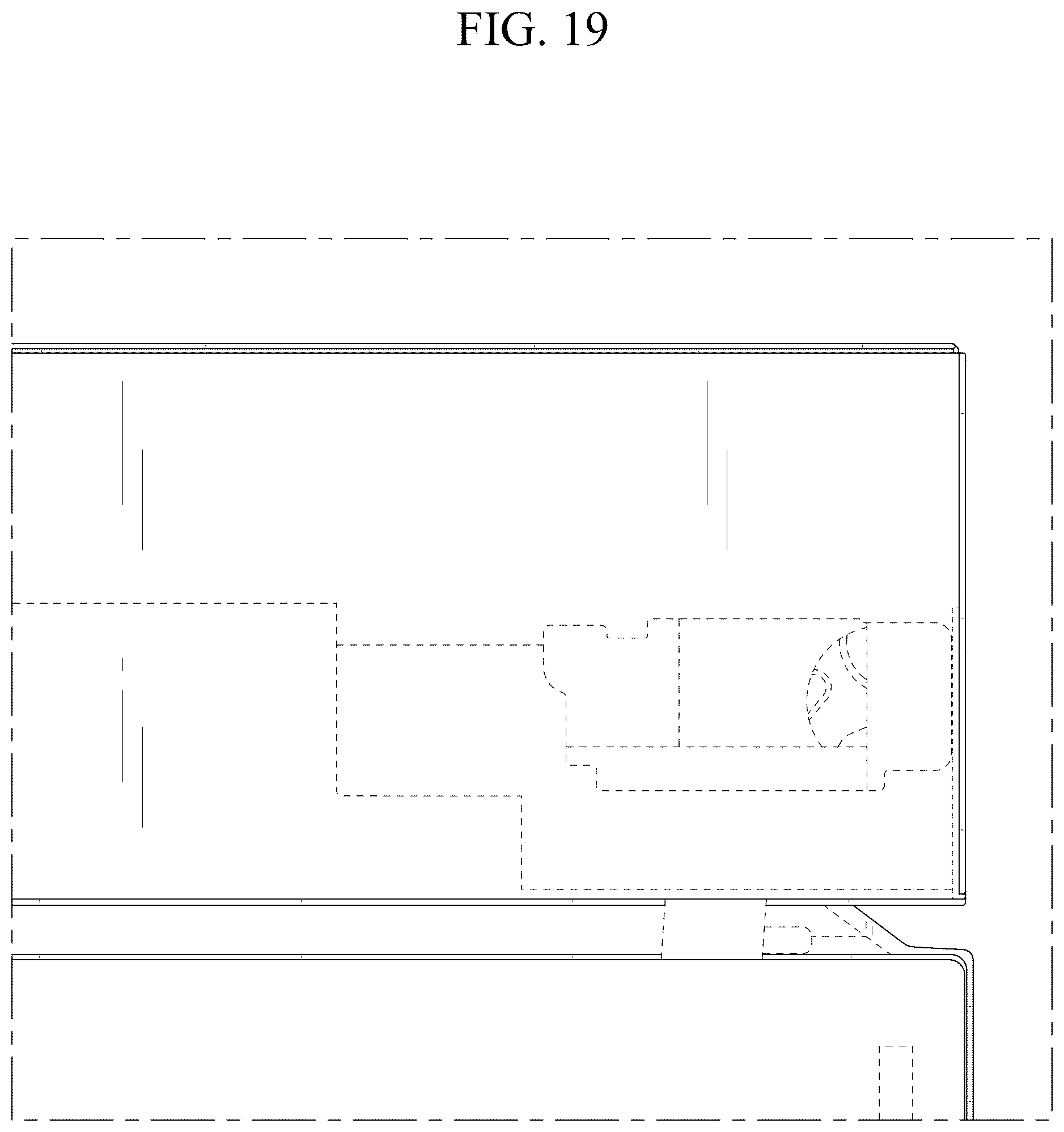 Patent USD1125291 Figure 19 – Refrigerator