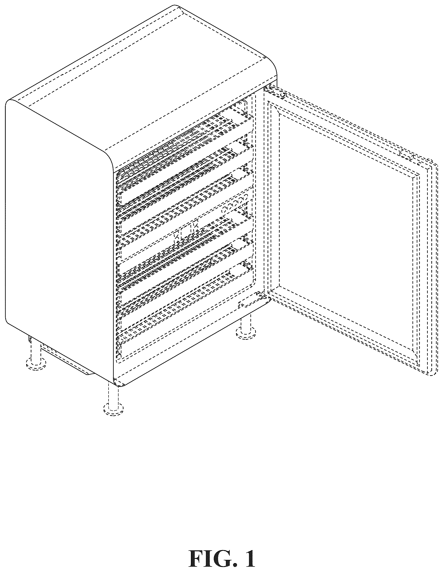 Patent USD1125292 — Refrigerator — Figure 1
