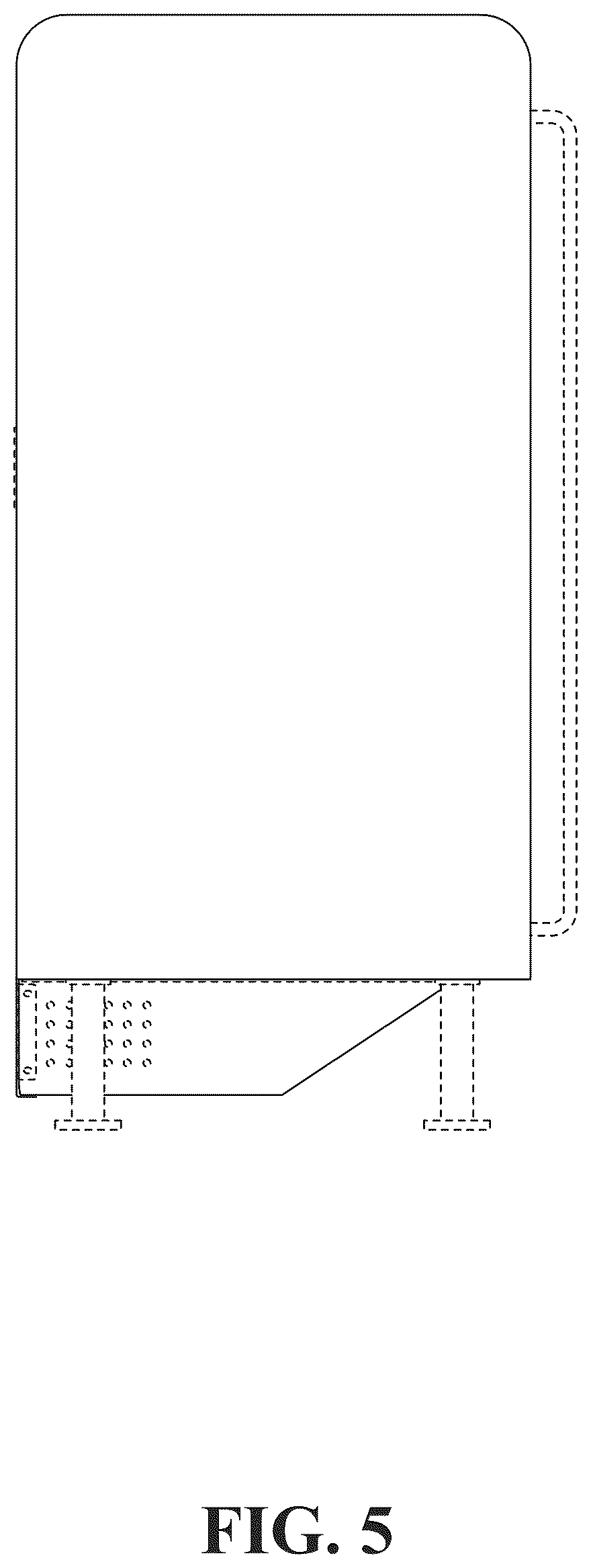 Patent USD1125292 Figure 5 – Refrigerator
