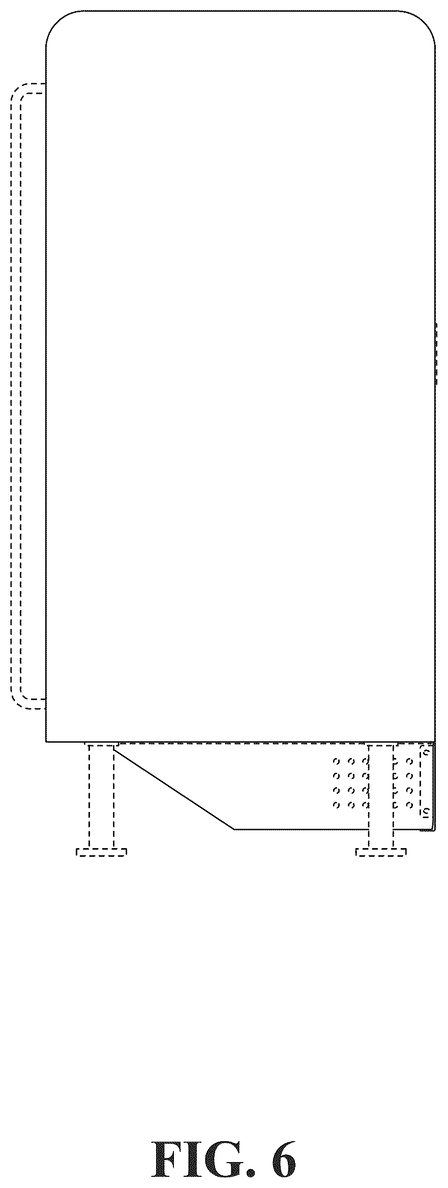 Patent USD1125292 Figure 6 – Refrigerator