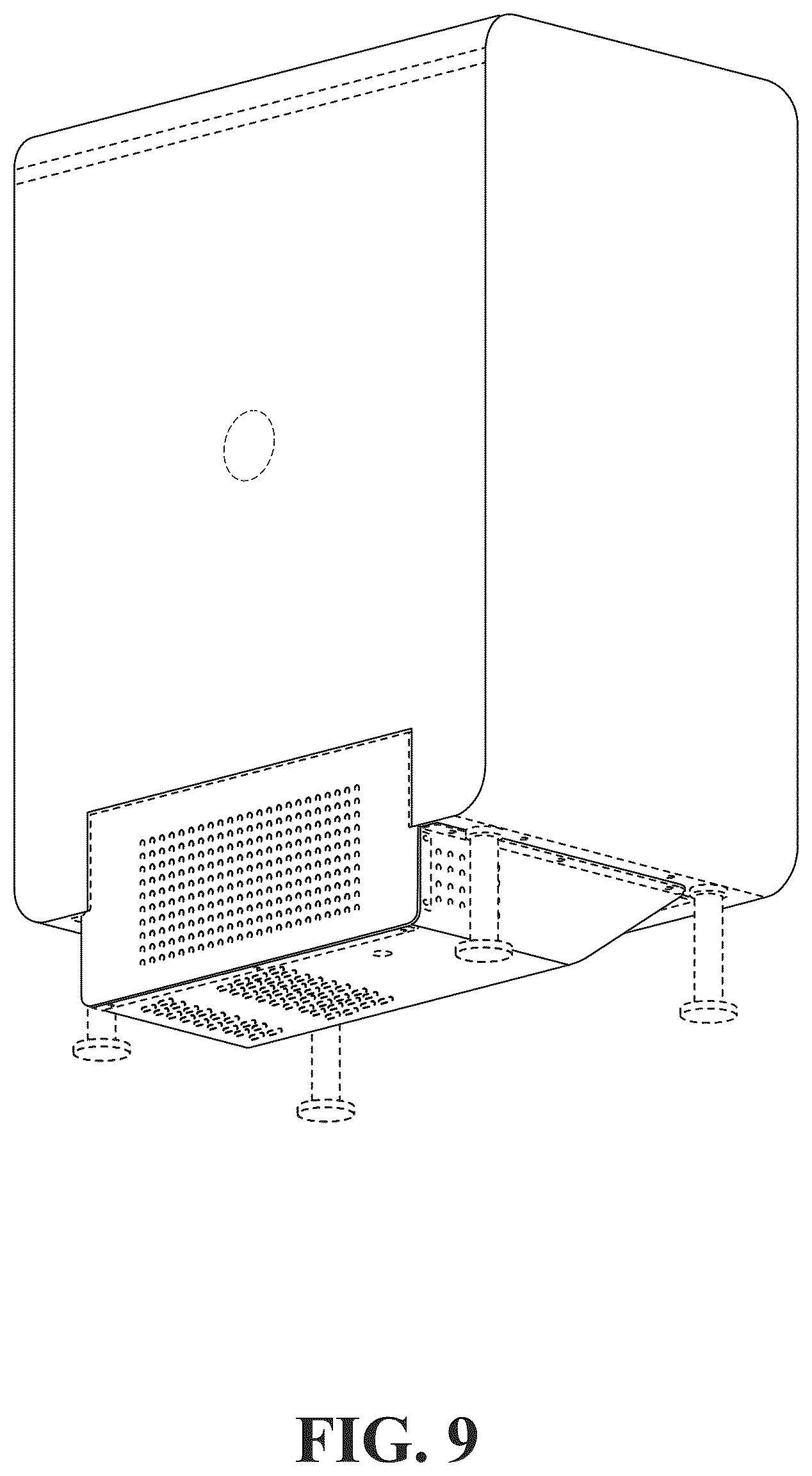 Patent USD1125292 Figure 9 – Refrigerator