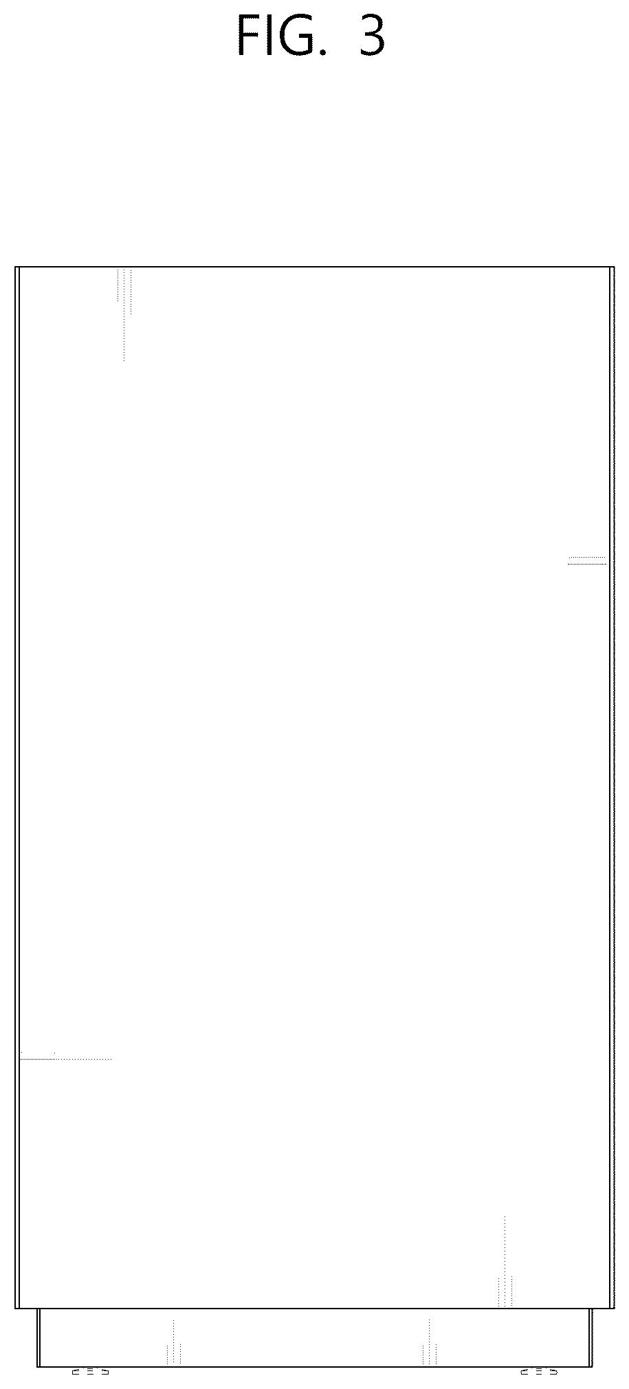 Patent USD1125293 Figure 3 – Cabinet with refrigerator