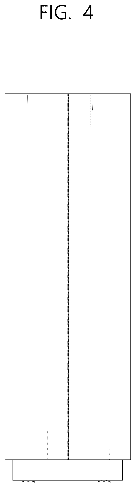 Patent USD1125293 Figure 4 – Cabinet with refrigerator