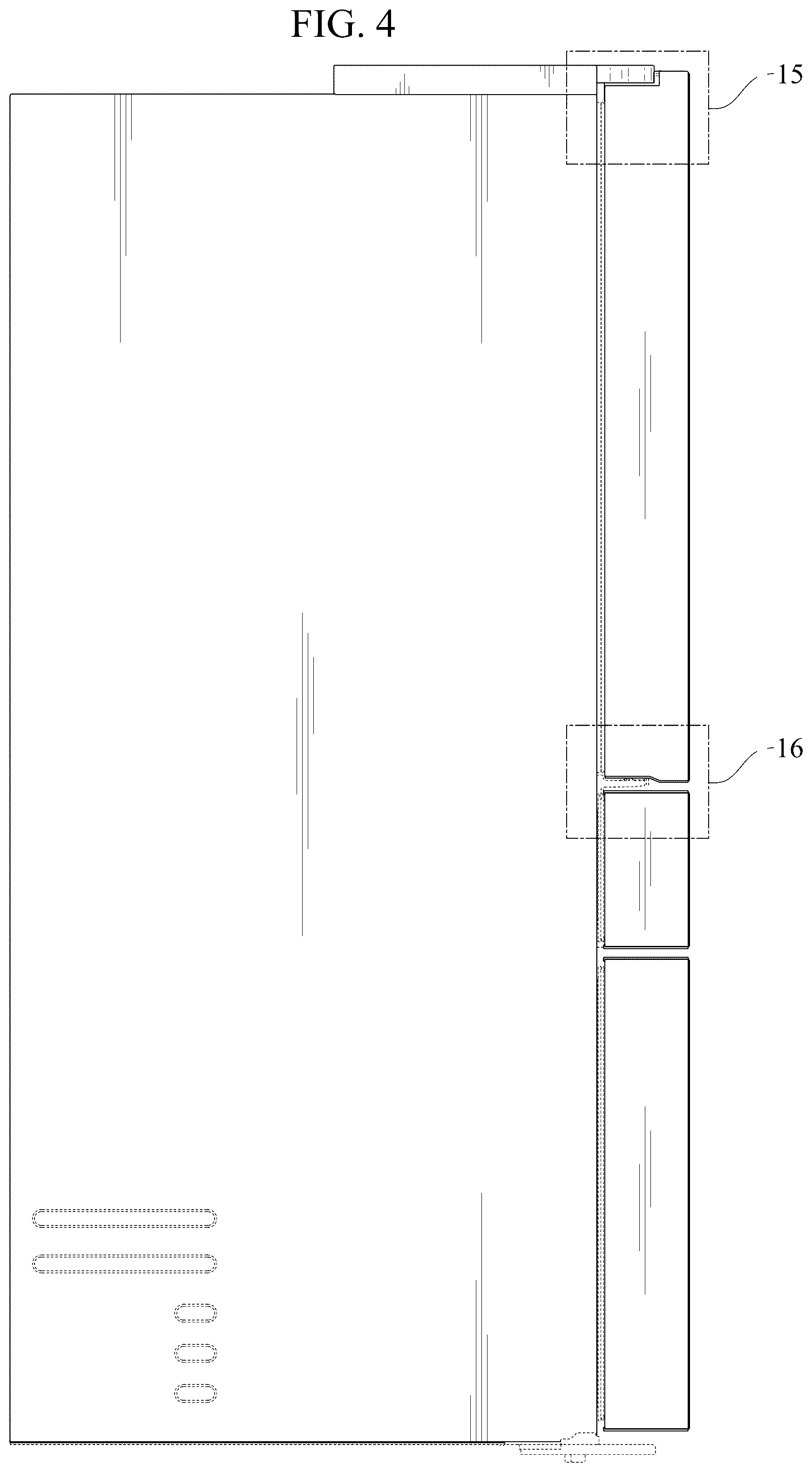 Patent USD1125294 Figure 4 – Refrigerator
