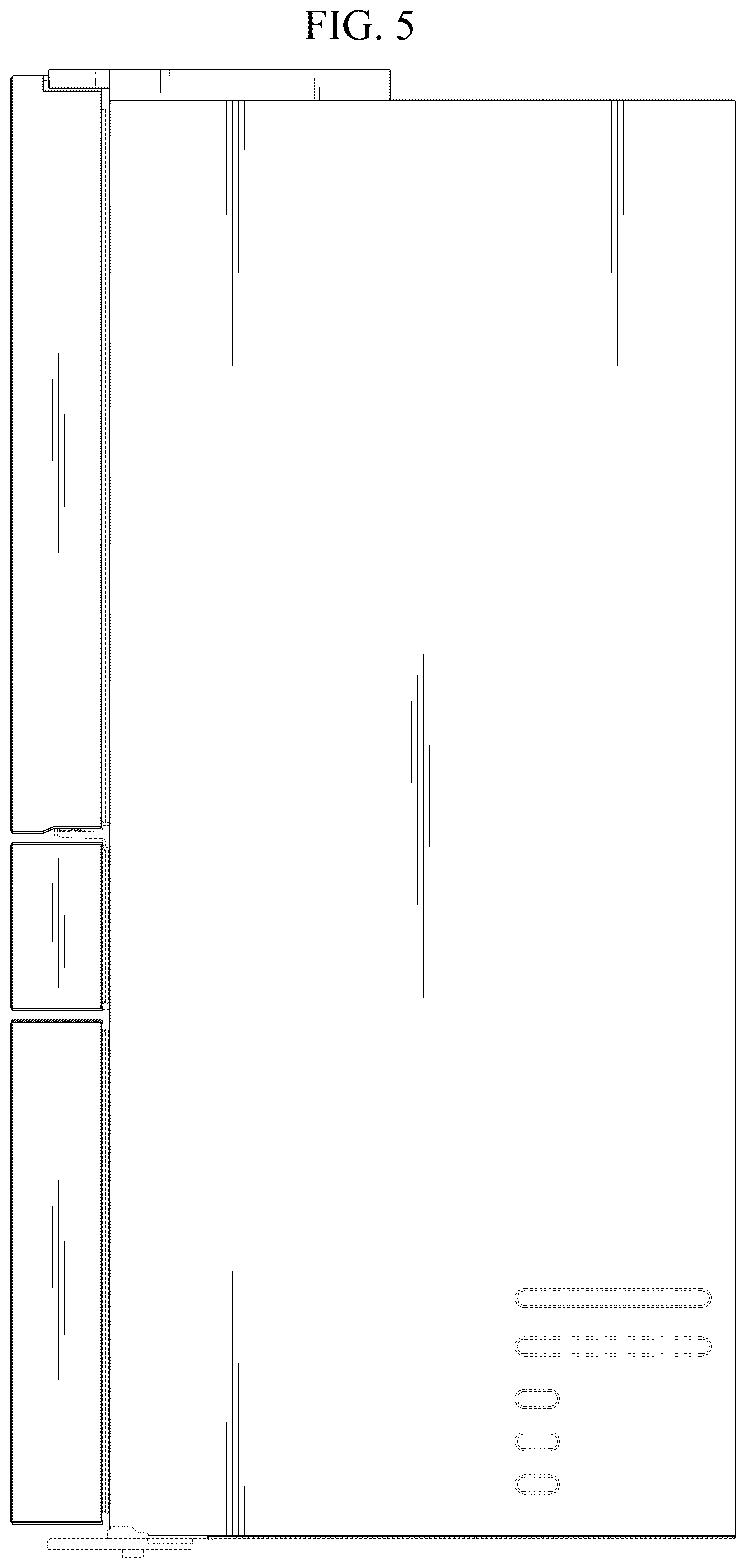Patent USD1125294 Figure 5 – Refrigerator