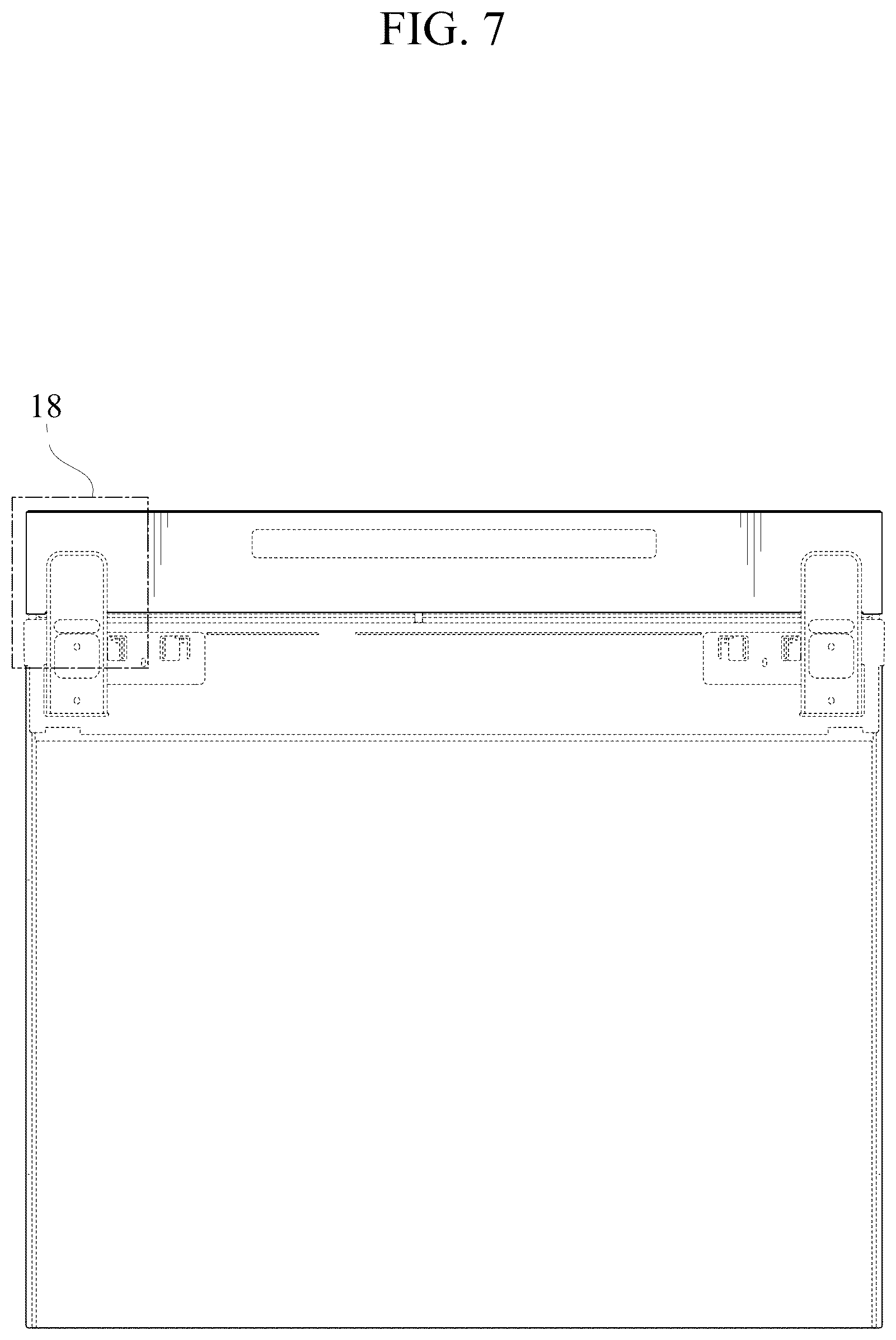 Patent USD1125294 Figure 7 – Refrigerator