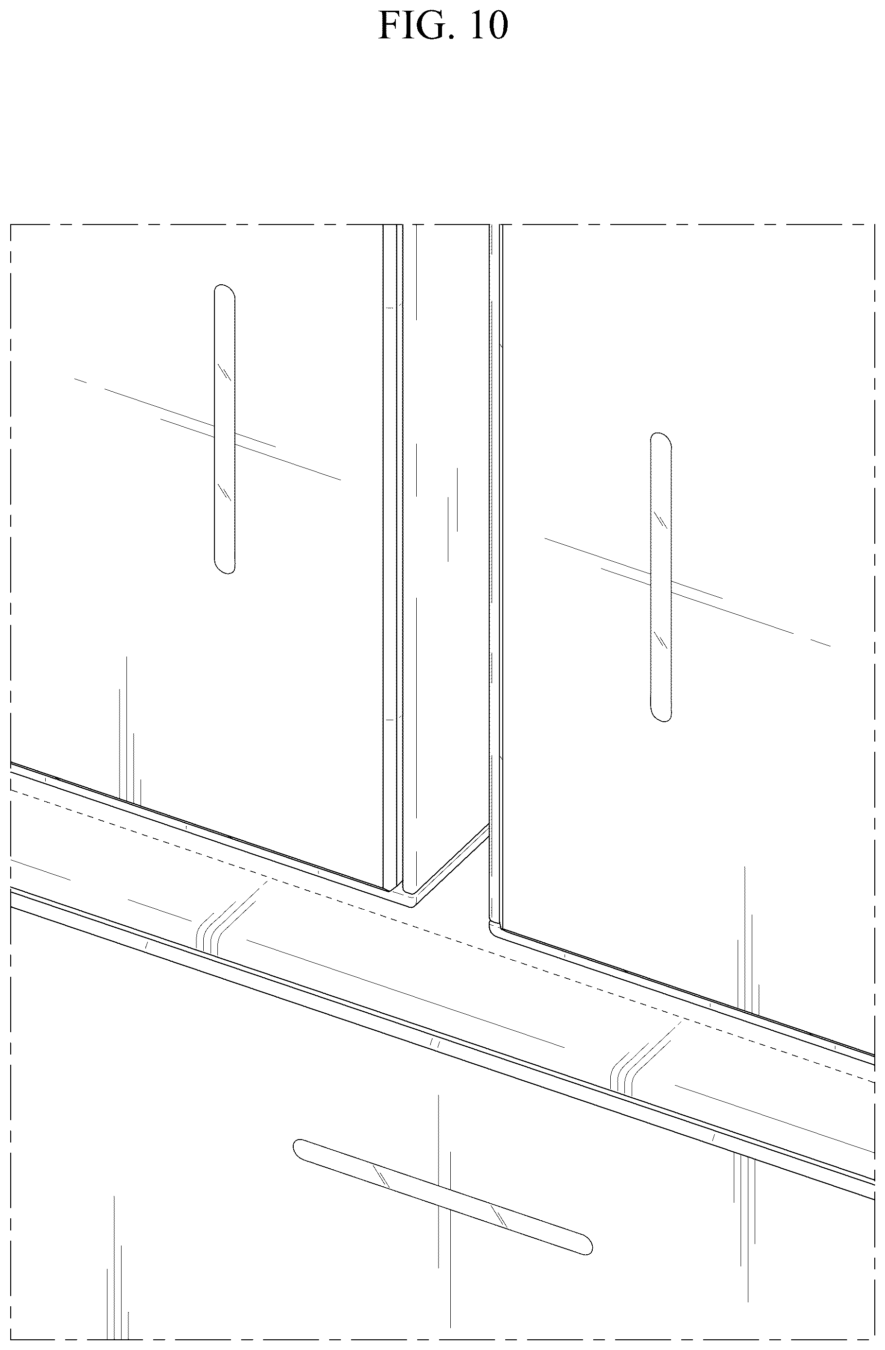 Patent USD1125294 Figure 10 – Refrigerator