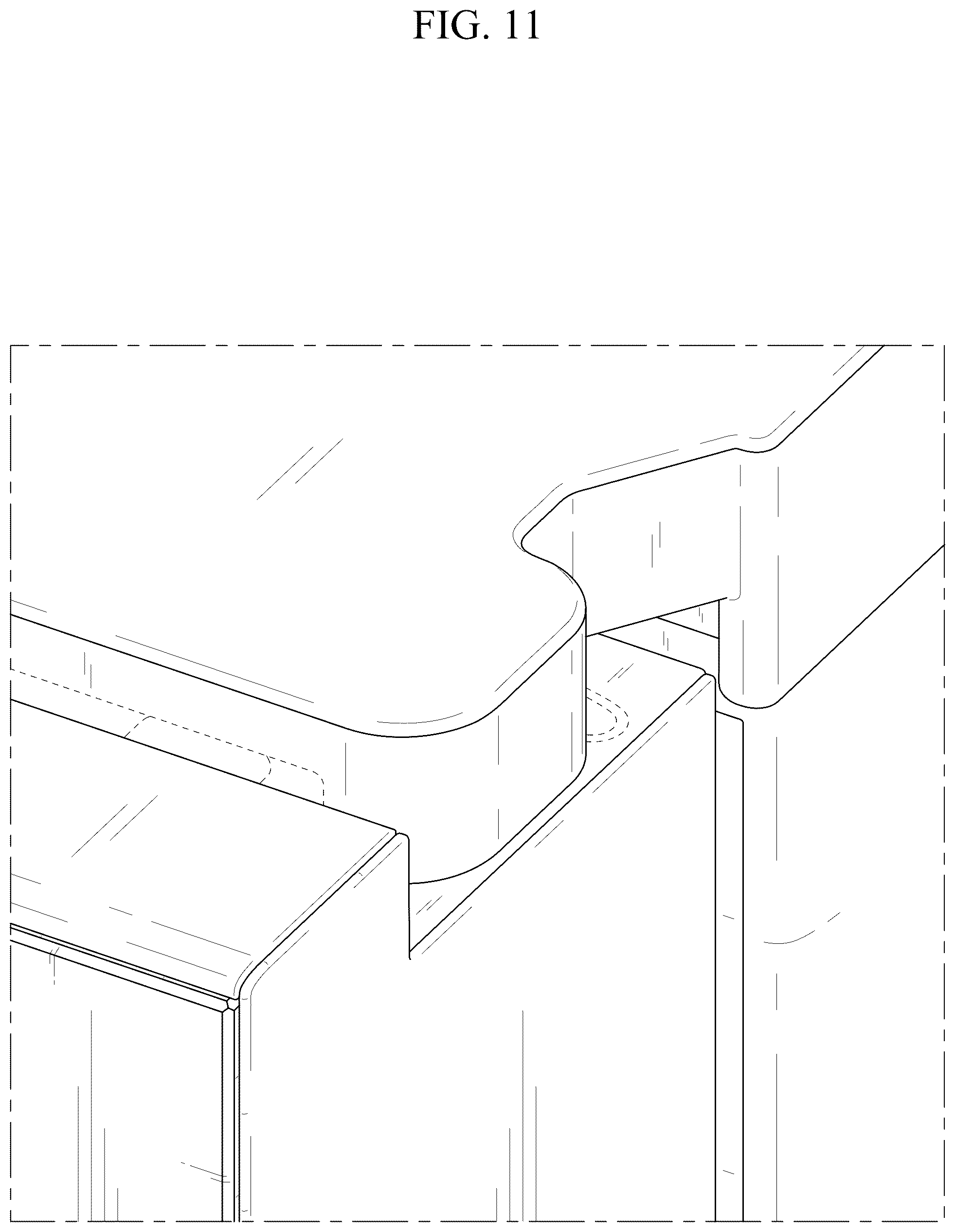 Patent USD1125294 Figure 11 – Refrigerator