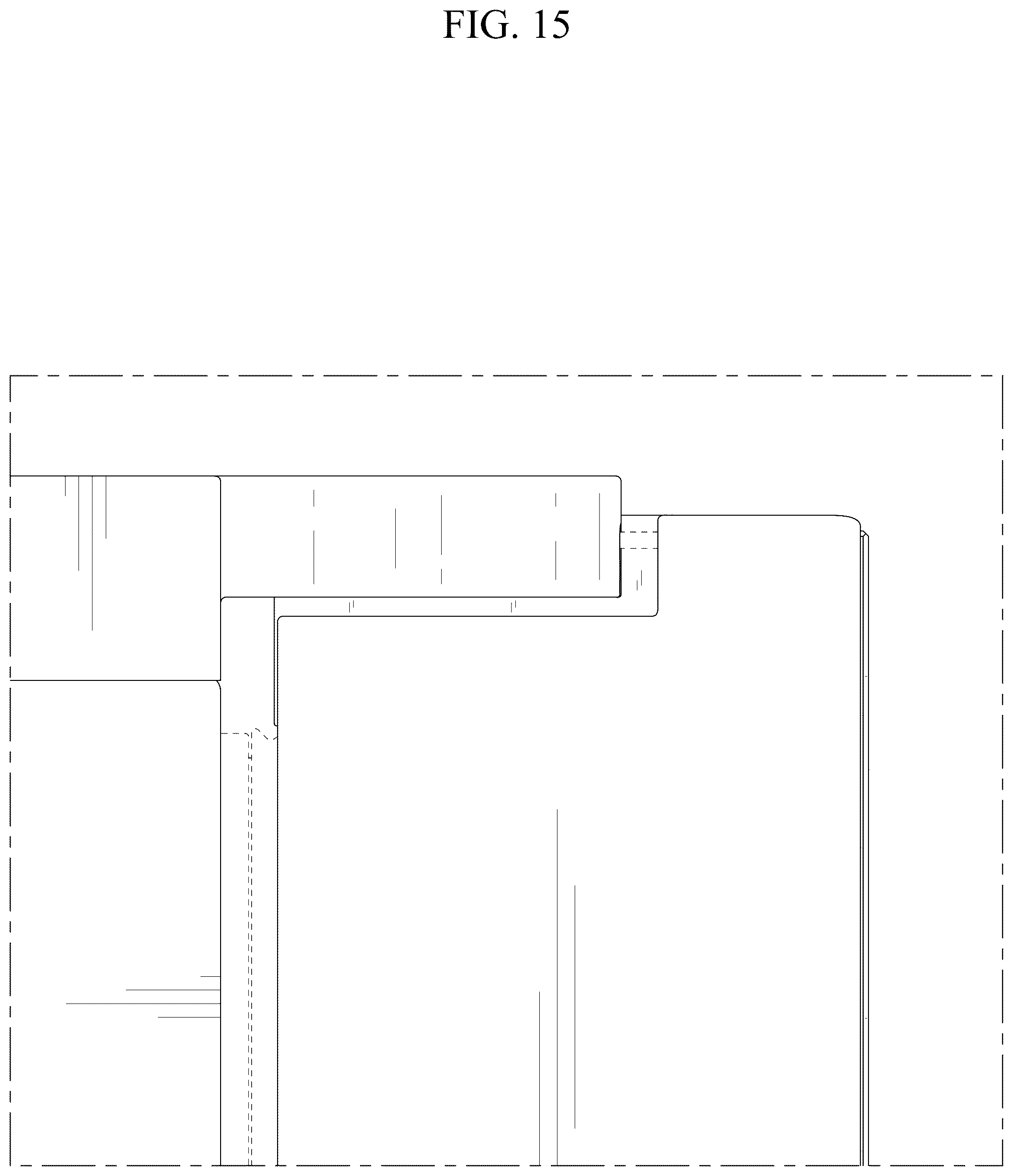 Patent USD1125294 Figure 15 – Refrigerator