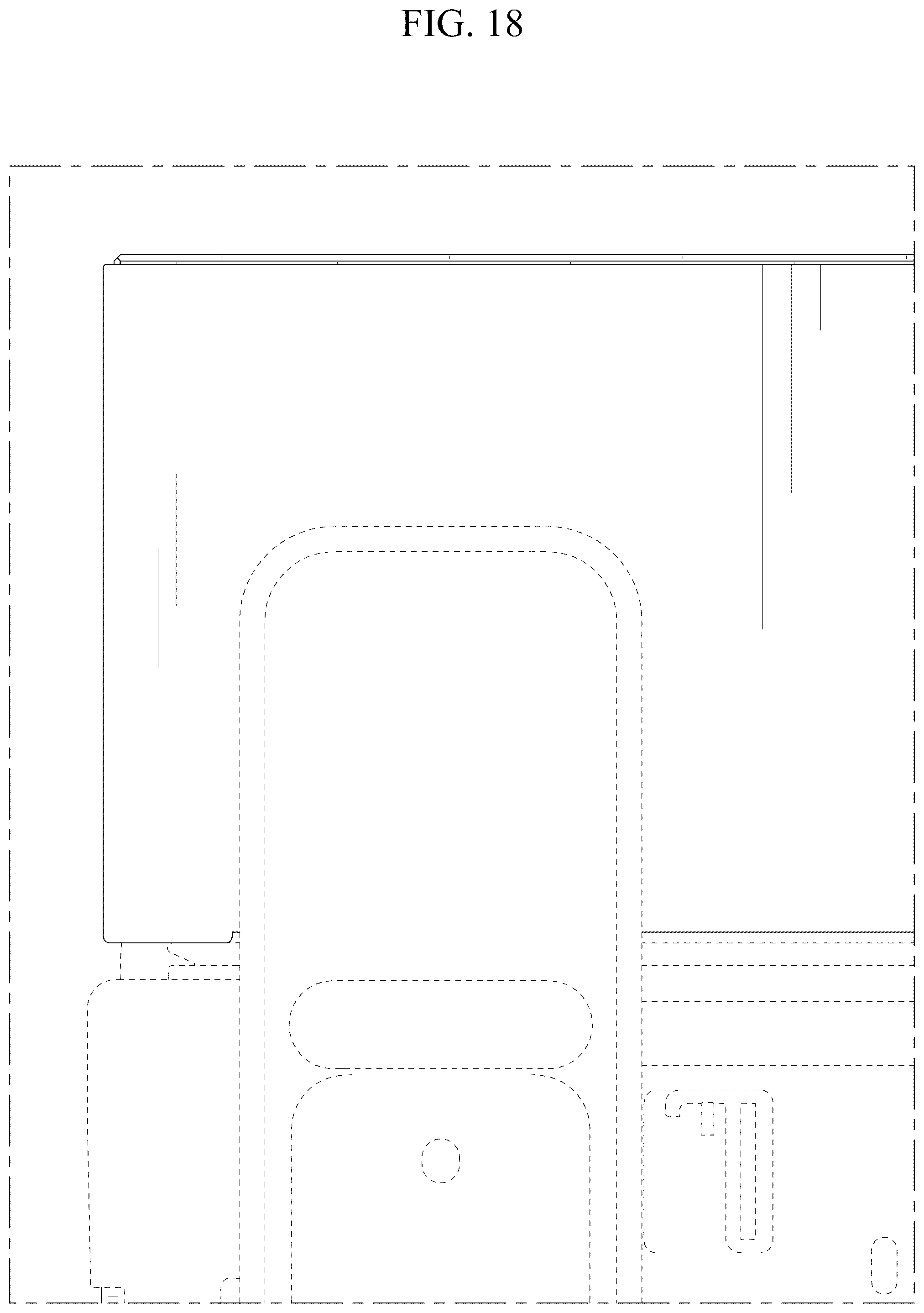 Patent USD1125294 Figure 18 – Refrigerator