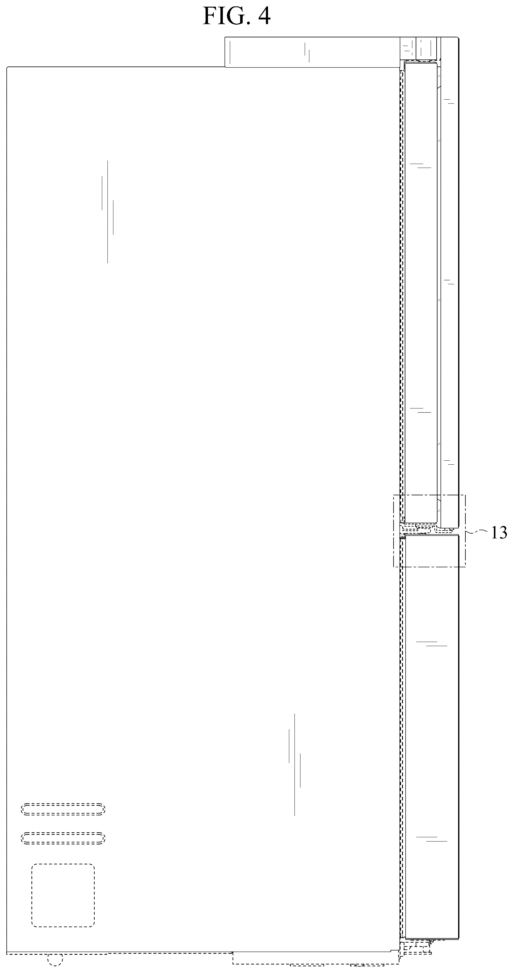 Patent USD1125295 Figure 4 – Refrigerator