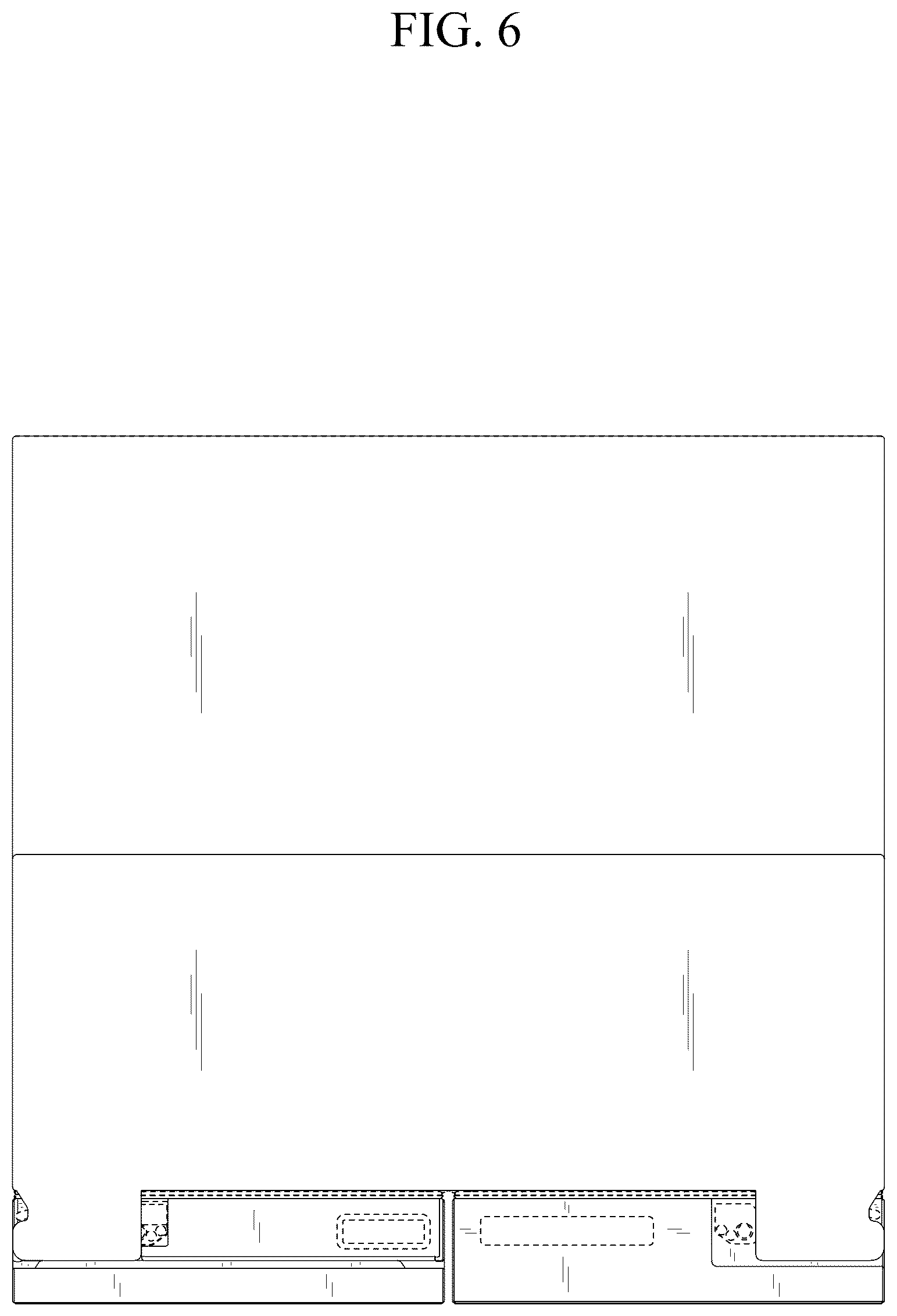 Patent USD1125295 Figure 6 – Refrigerator