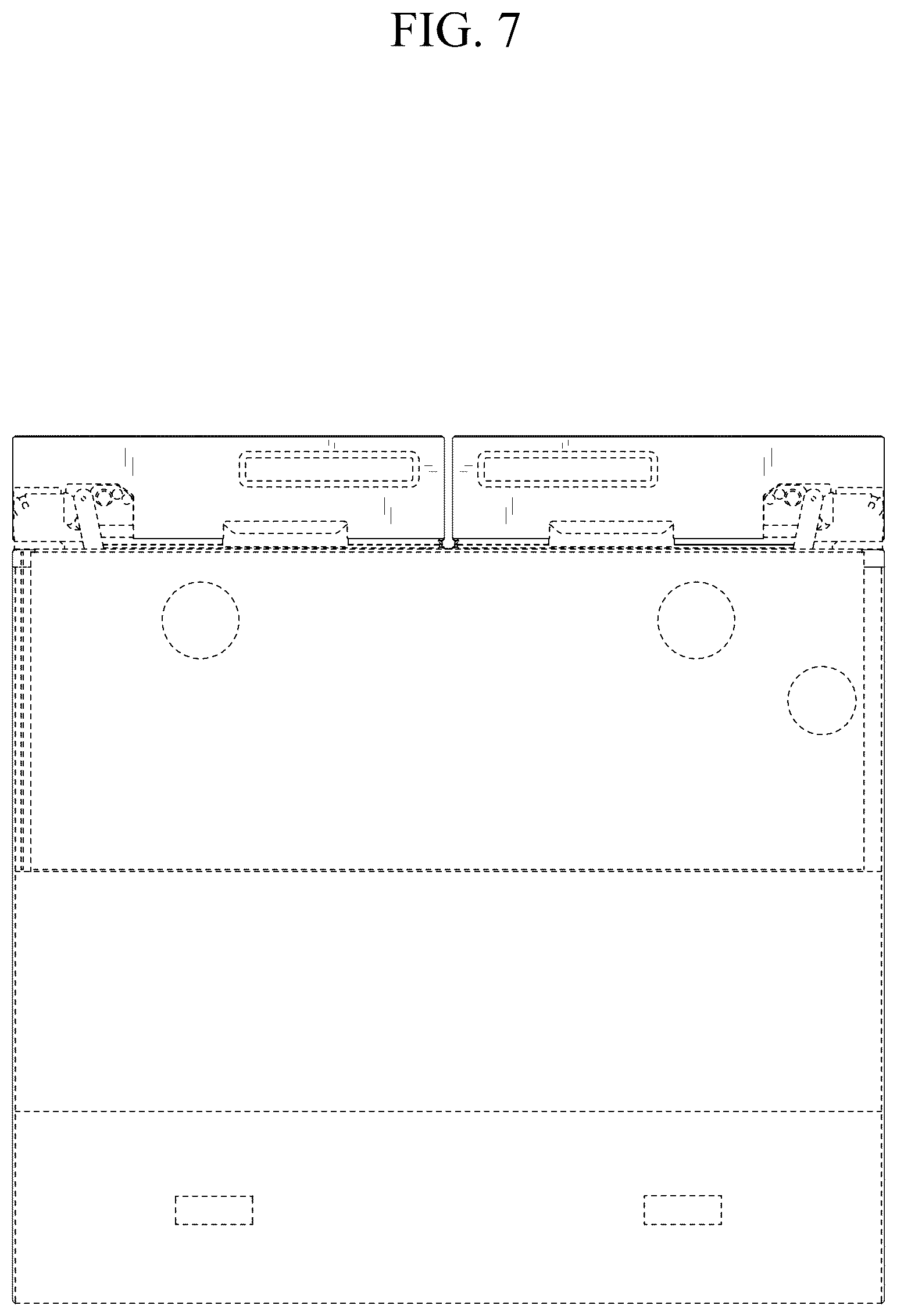 Patent USD1125295 Figure 7 – Refrigerator