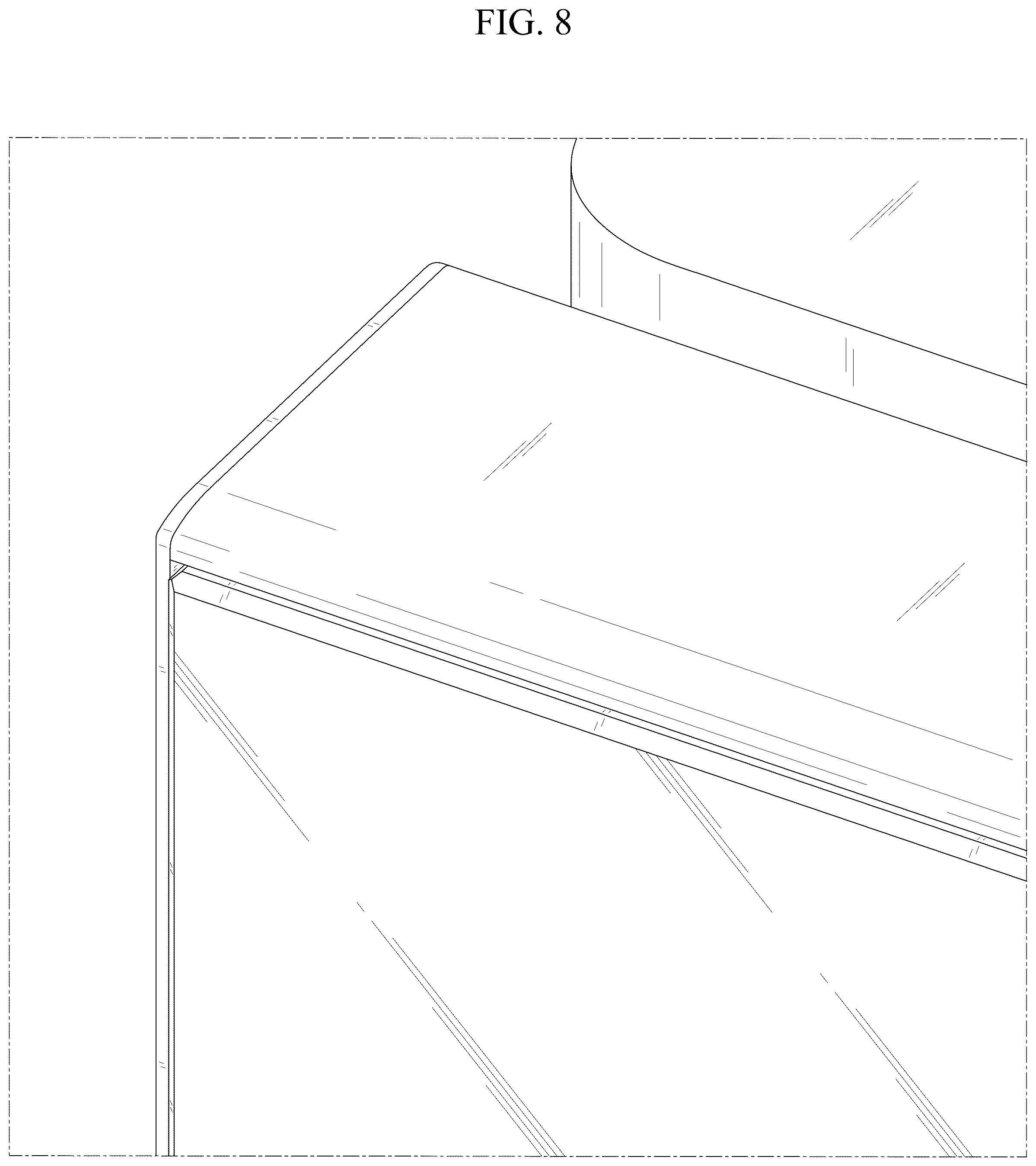 Patent USD1125295 Figure 8 – Refrigerator