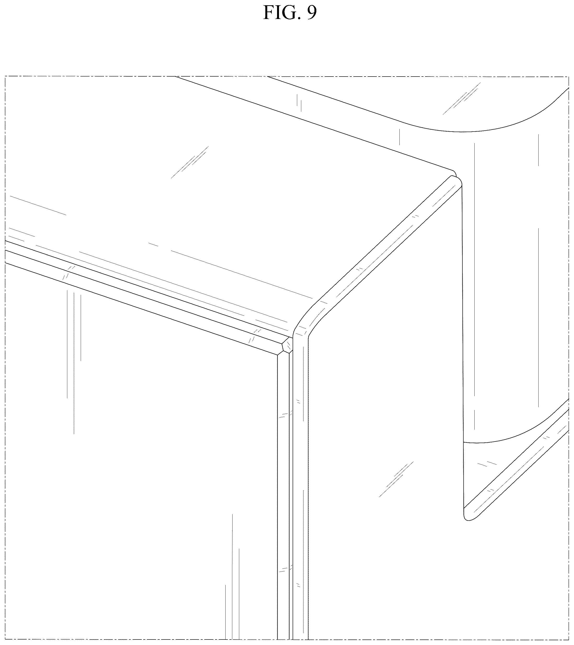 Patent USD1125295 Figure 9 – Refrigerator