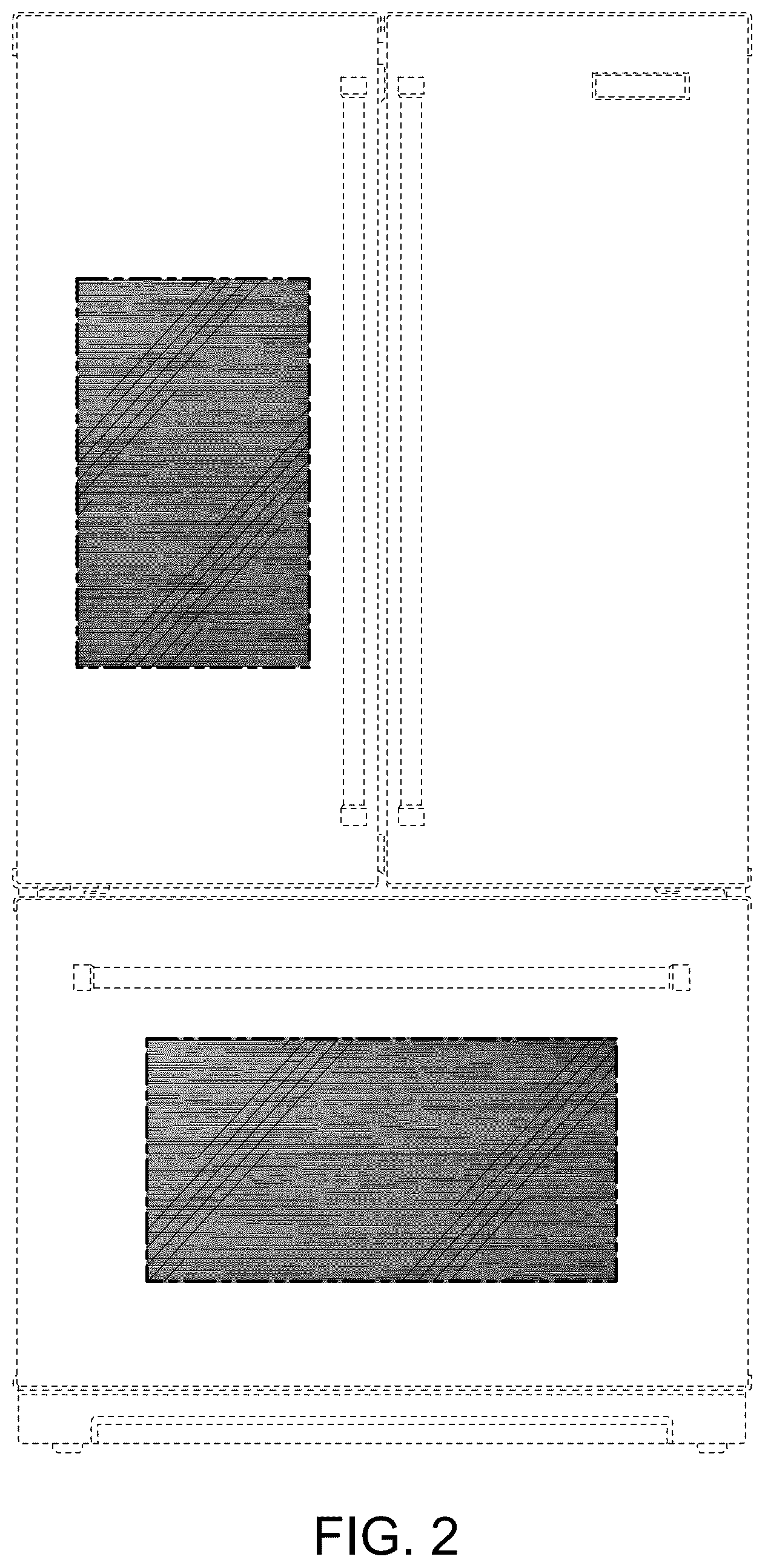 Patent USD1125296 Figure 2 – Refrigerator