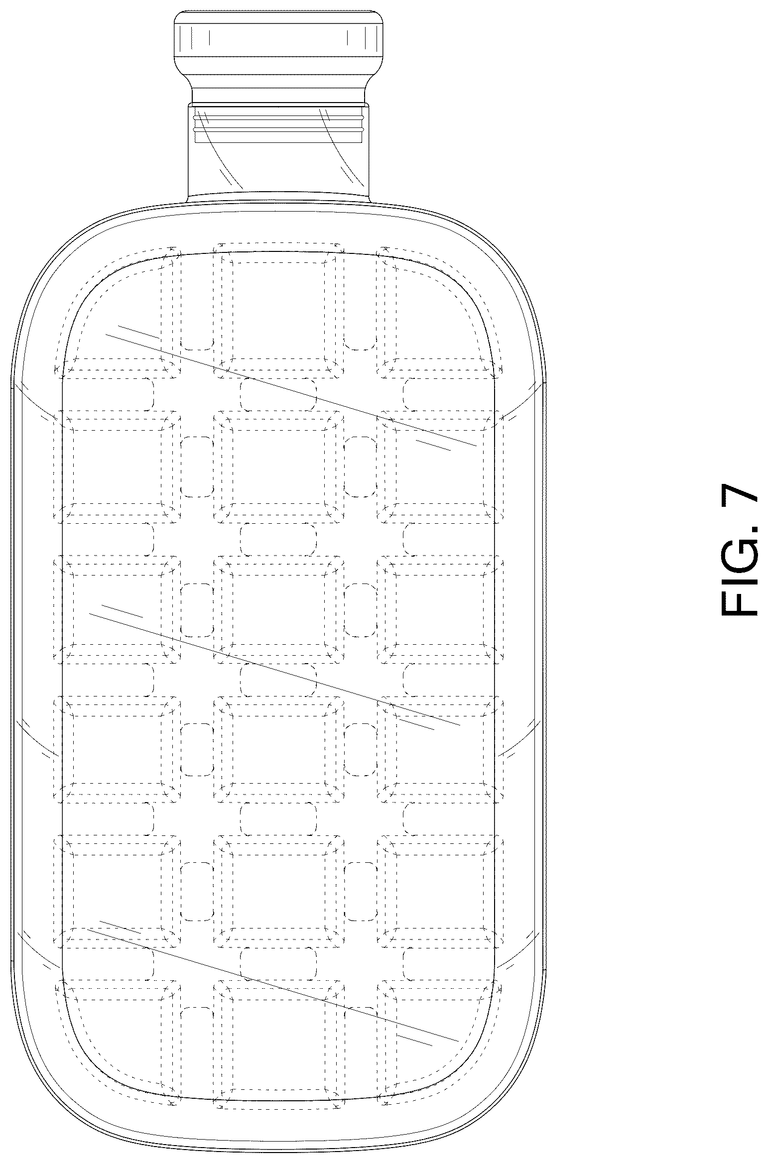 Patent USD1125298 Figure 7 – Ice cube bottle