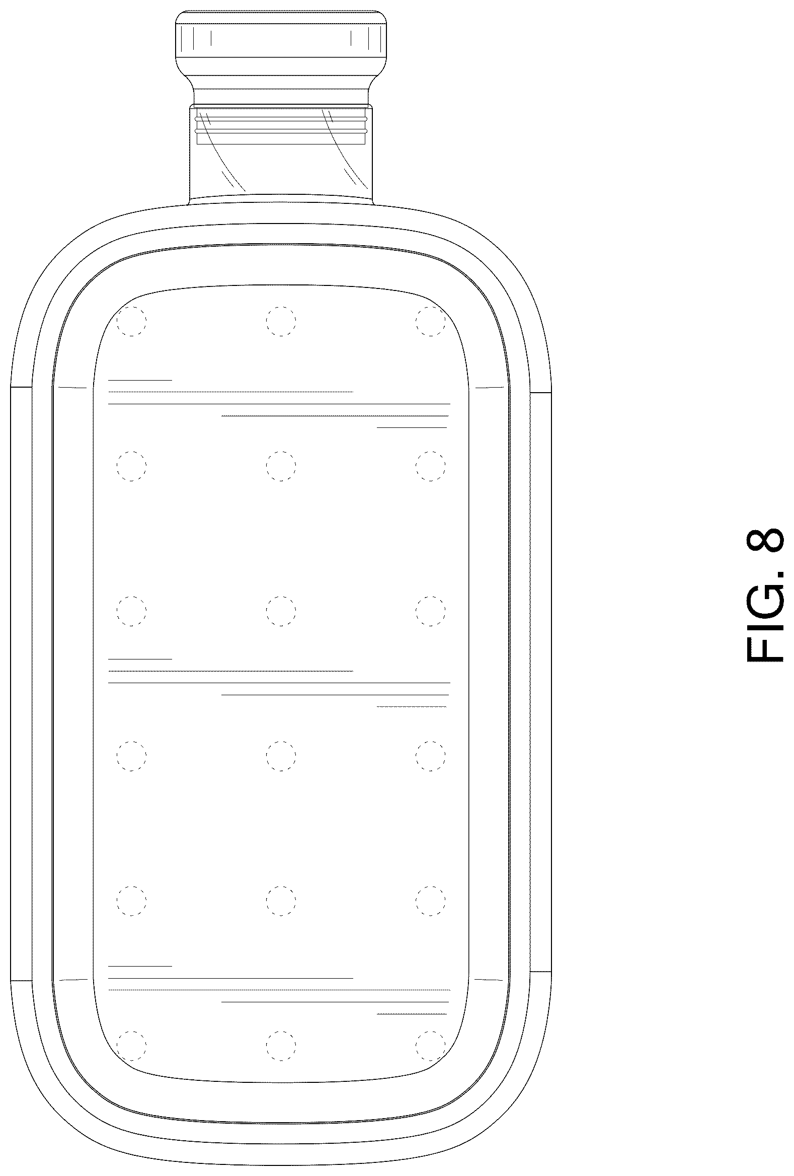 Patent USD1125298 Figure 8 – Ice cube bottle