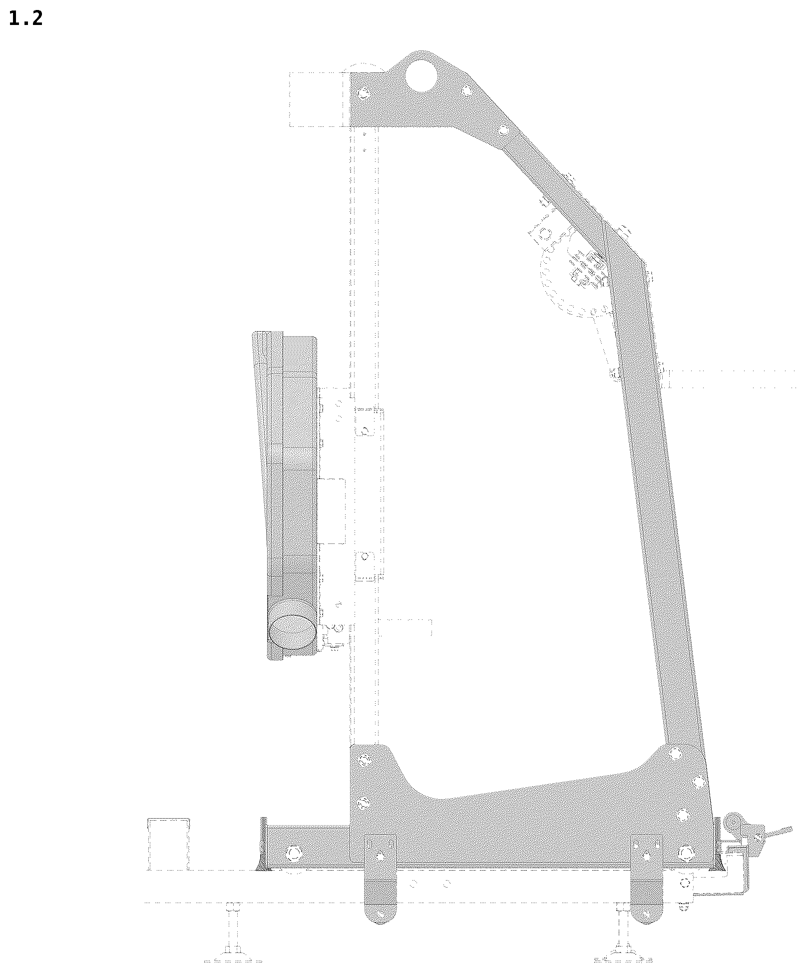 Patent USD1125301 Figure 2 – Sawmill machine
