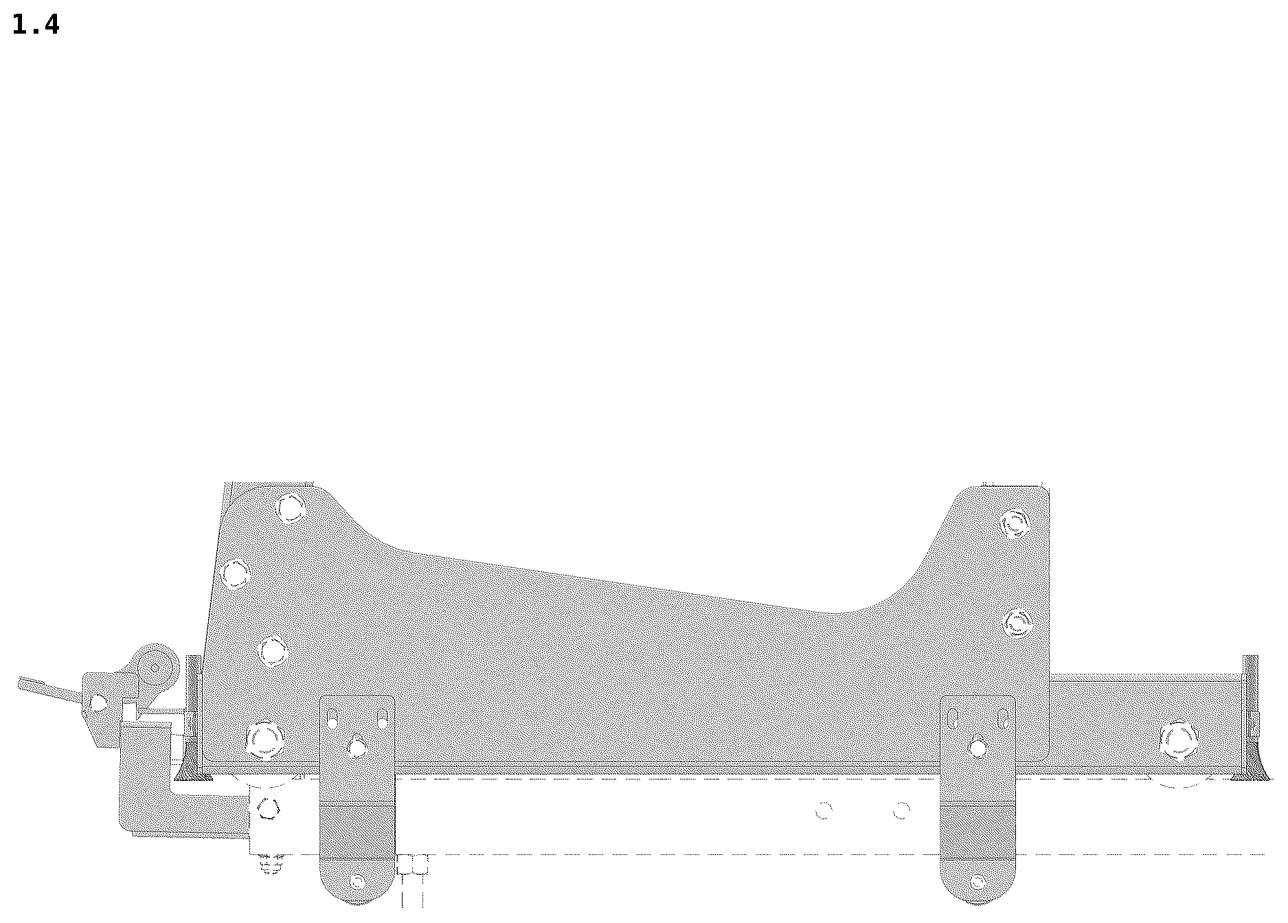 Patent USD1125301 Figure 4 – Sawmill machine