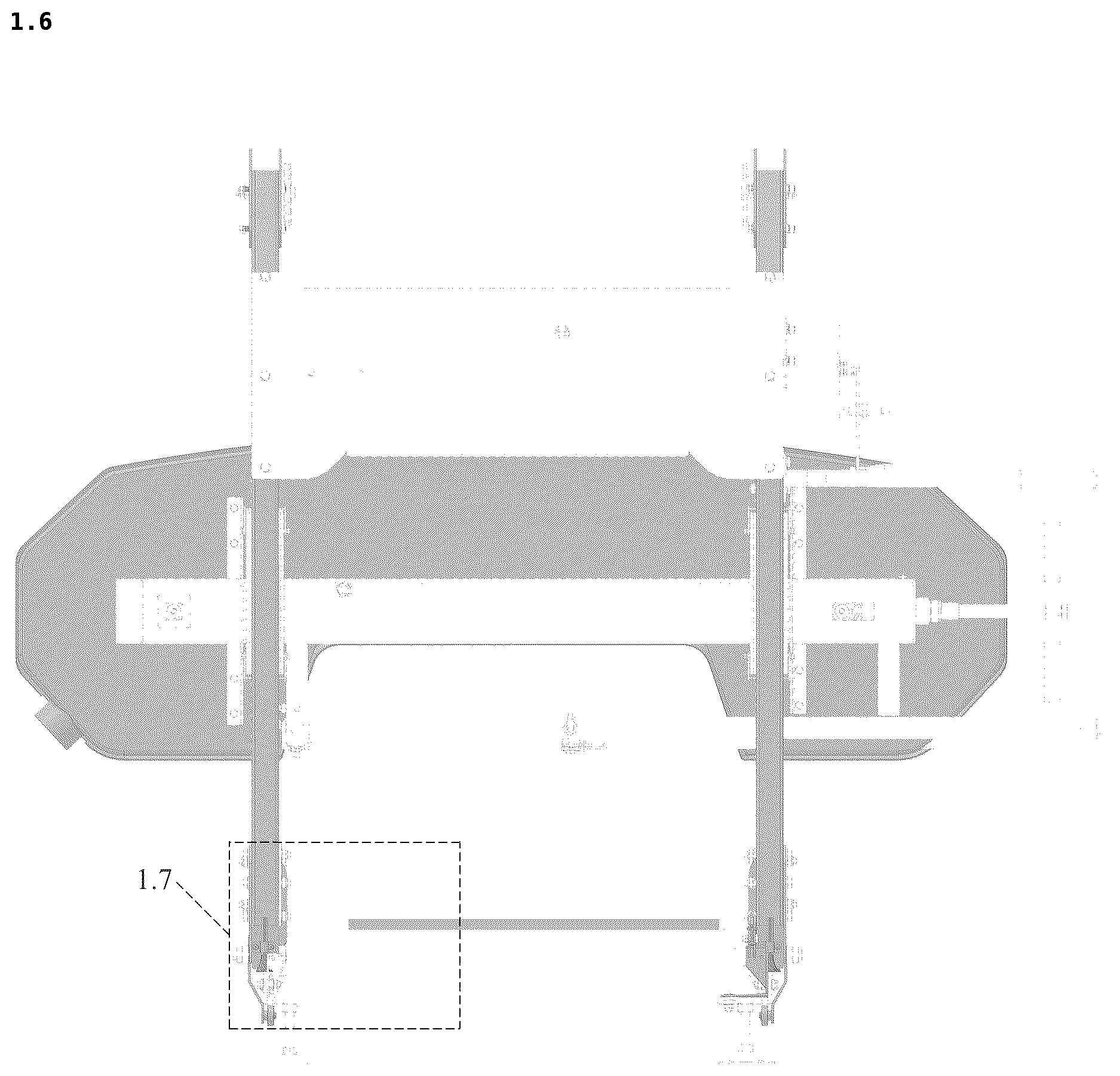 Patent USD1125301 Figure 6 – Sawmill machine