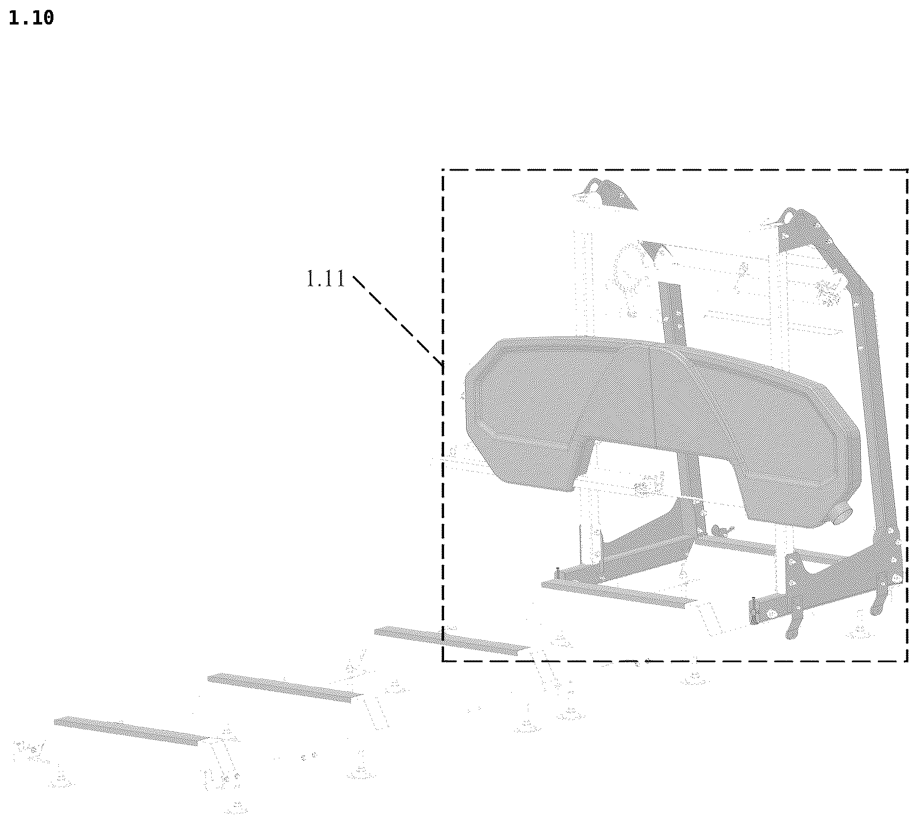 Patent USD1125301 Figure 10 – Sawmill machine
