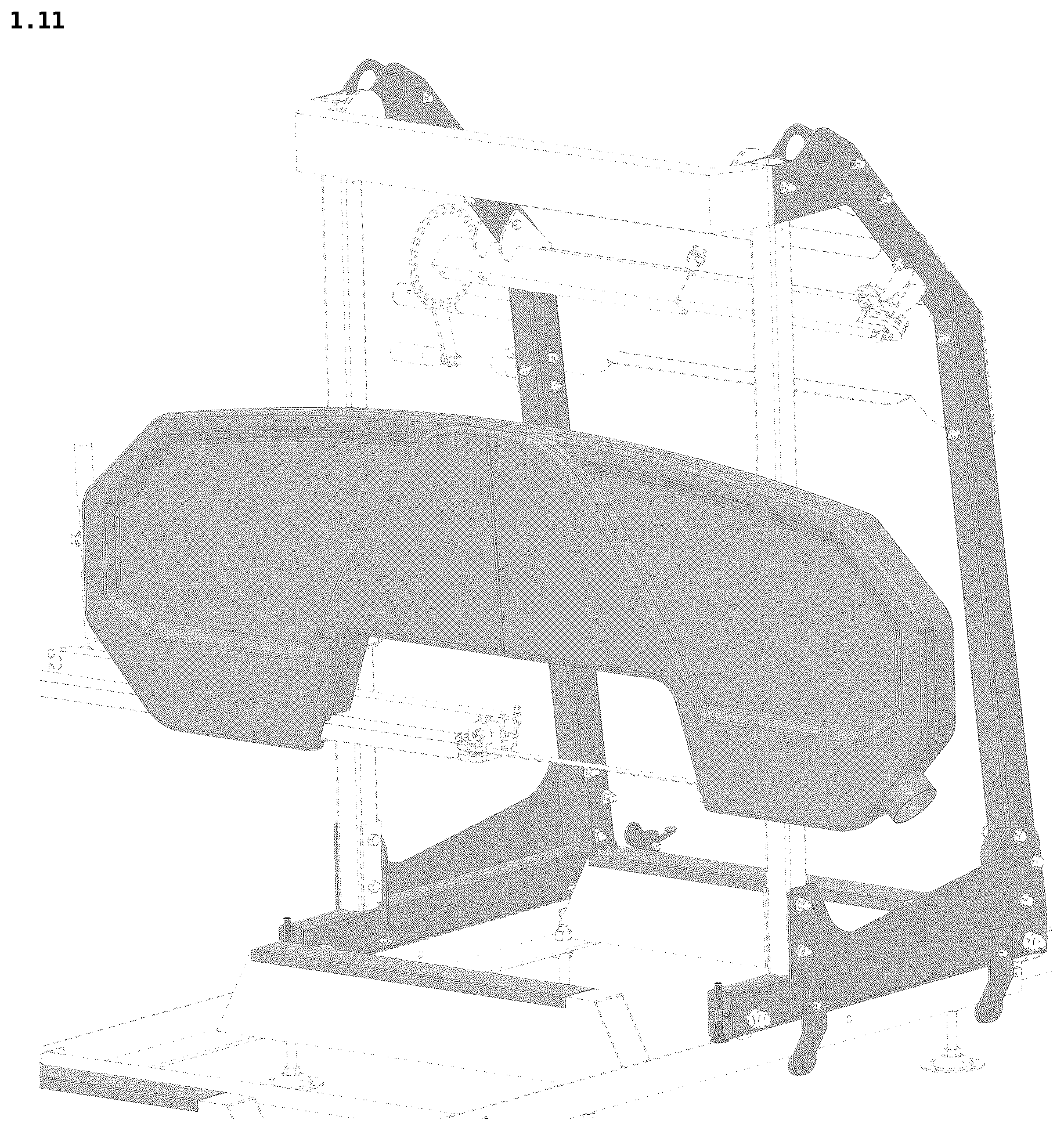 Patent USD1125301 Figure 11 – Sawmill machine