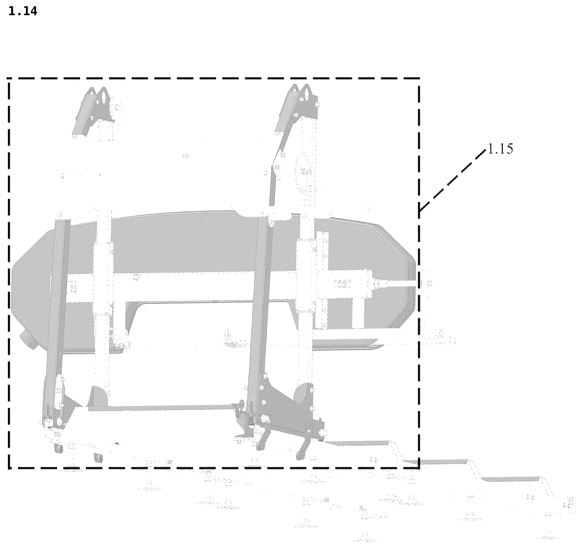 Patent USD1125301 Figure 14 – Sawmill machine