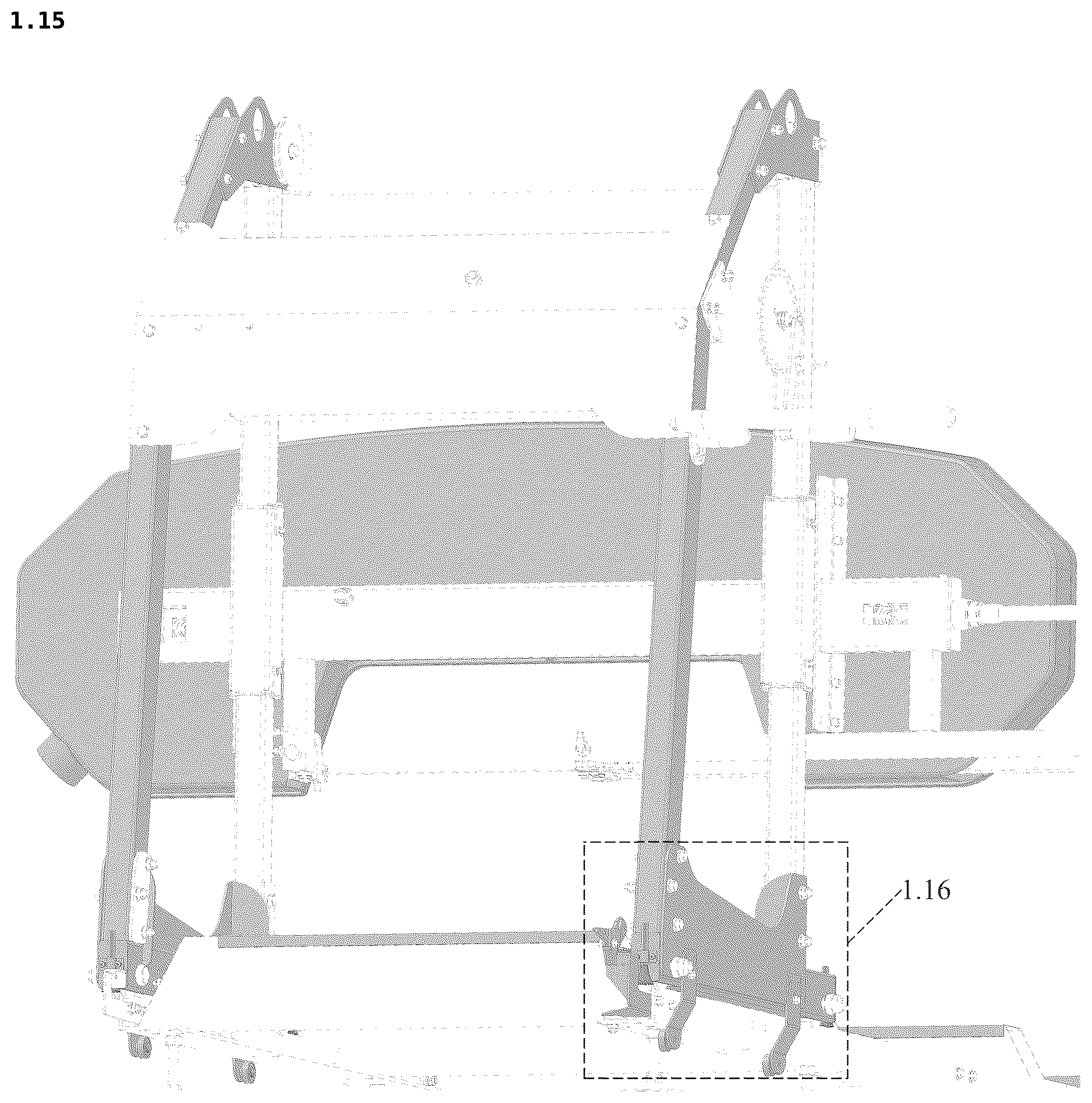 Patent USD1125301 Figure 15 – Sawmill machine