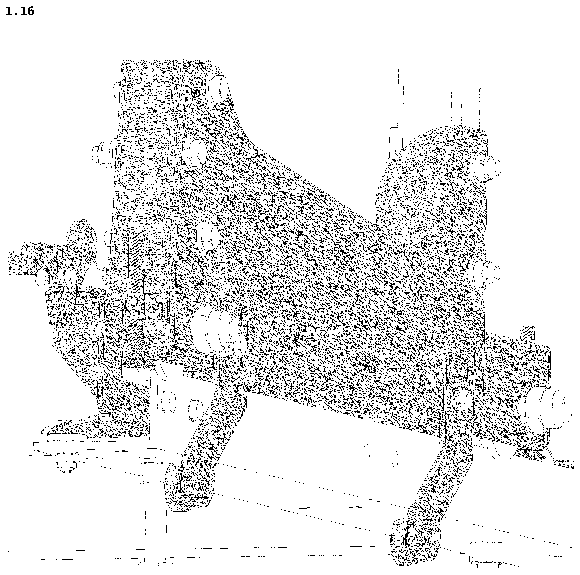 Patent USD1125301 Figure 16 – Sawmill machine