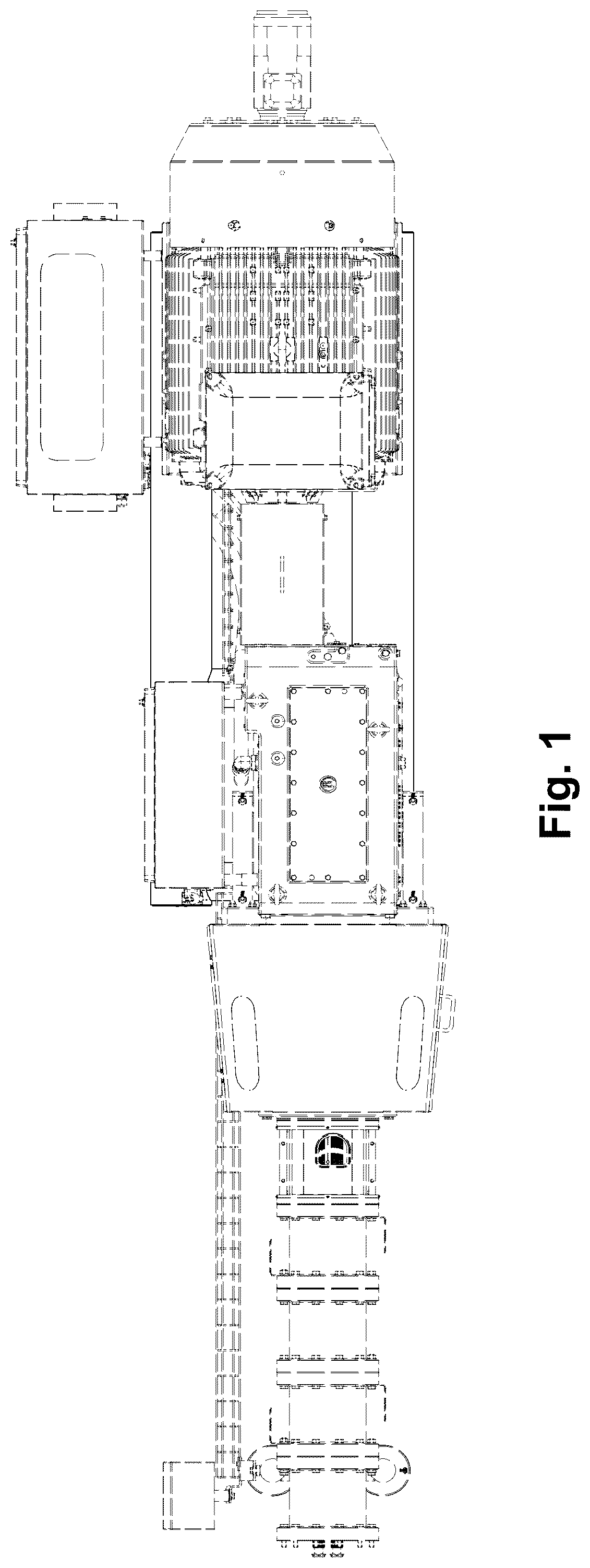 Patent USD1125302 Figure 1 – Food and feed industry machine (extruder)
