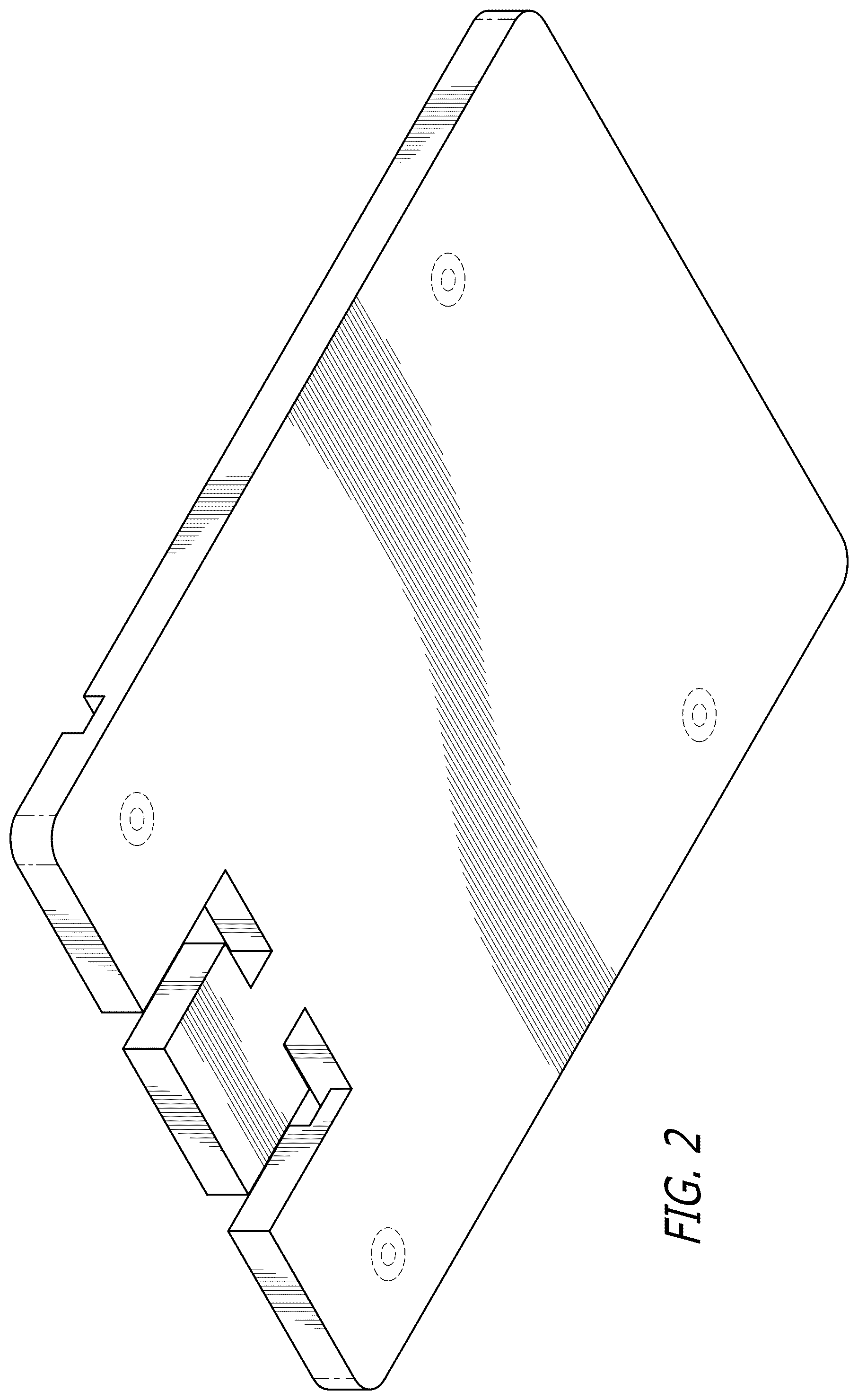 Patent USD1125305 Figure 2 – Platen