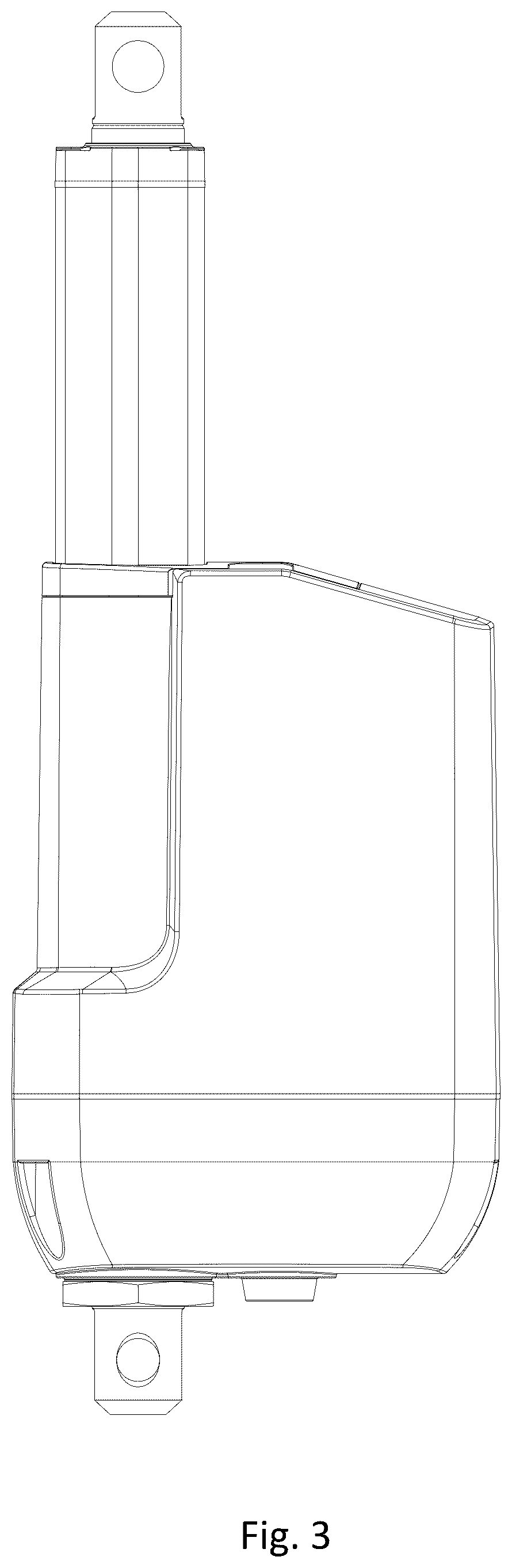 Patent USD1125309 Figure 3 – Linear actuator